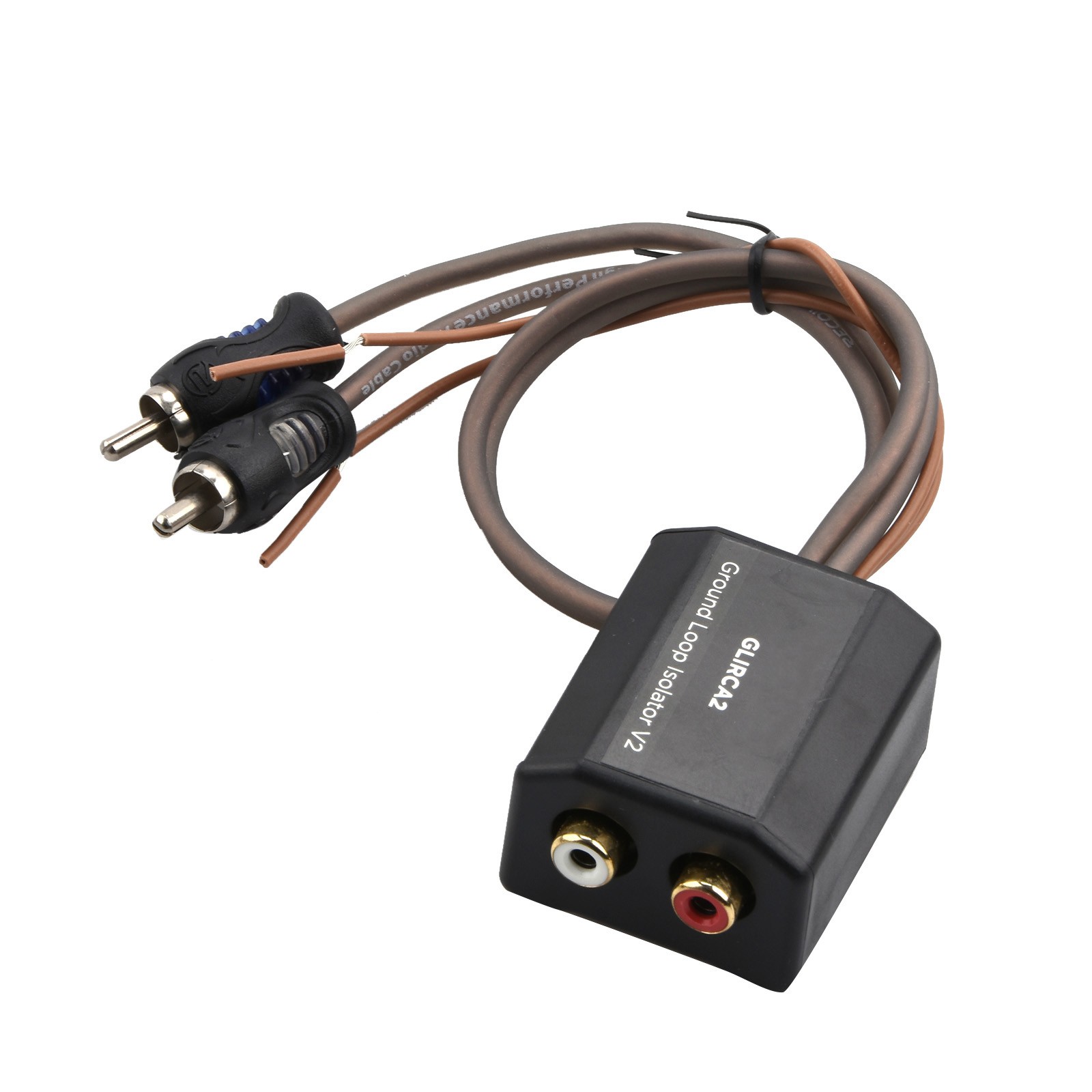 High Quality 2-Channel RCA Stereo Ground Loop Isolator Eliminates Amplifier
