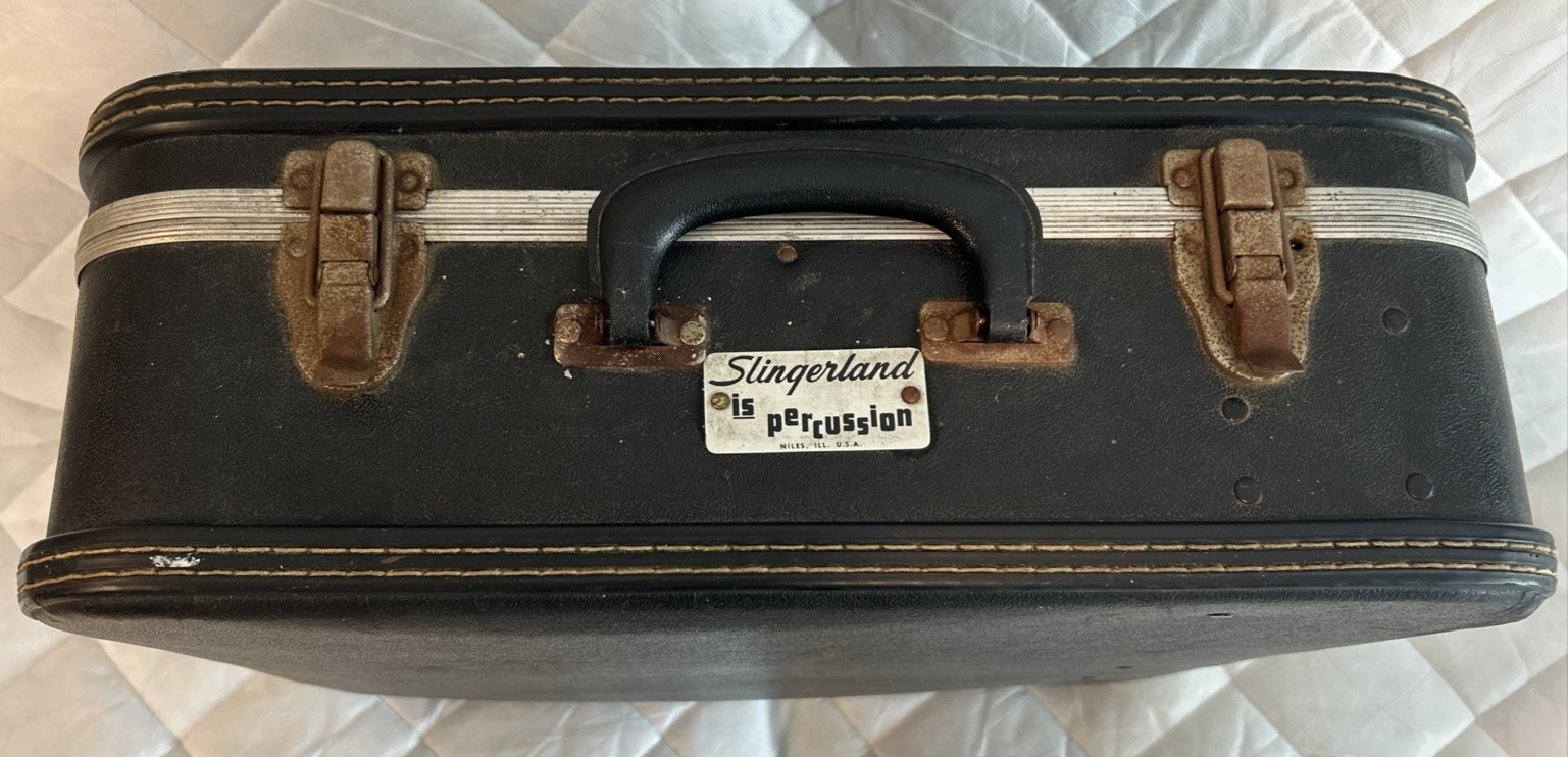 Vintage Slingerland Hard Shell Snare Drum Case 1960s USA