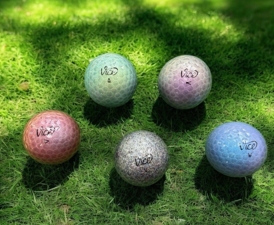 Vice Pro Cosmic Collection Set of 4 Golf Balls With 1 Moonrock