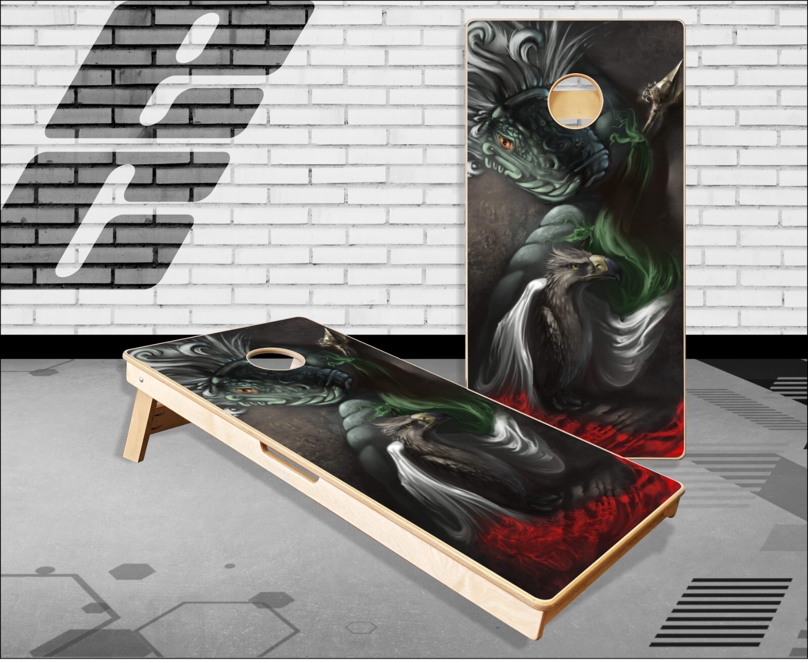 Dragon Cornhole Boards Bean Bag Toss Game