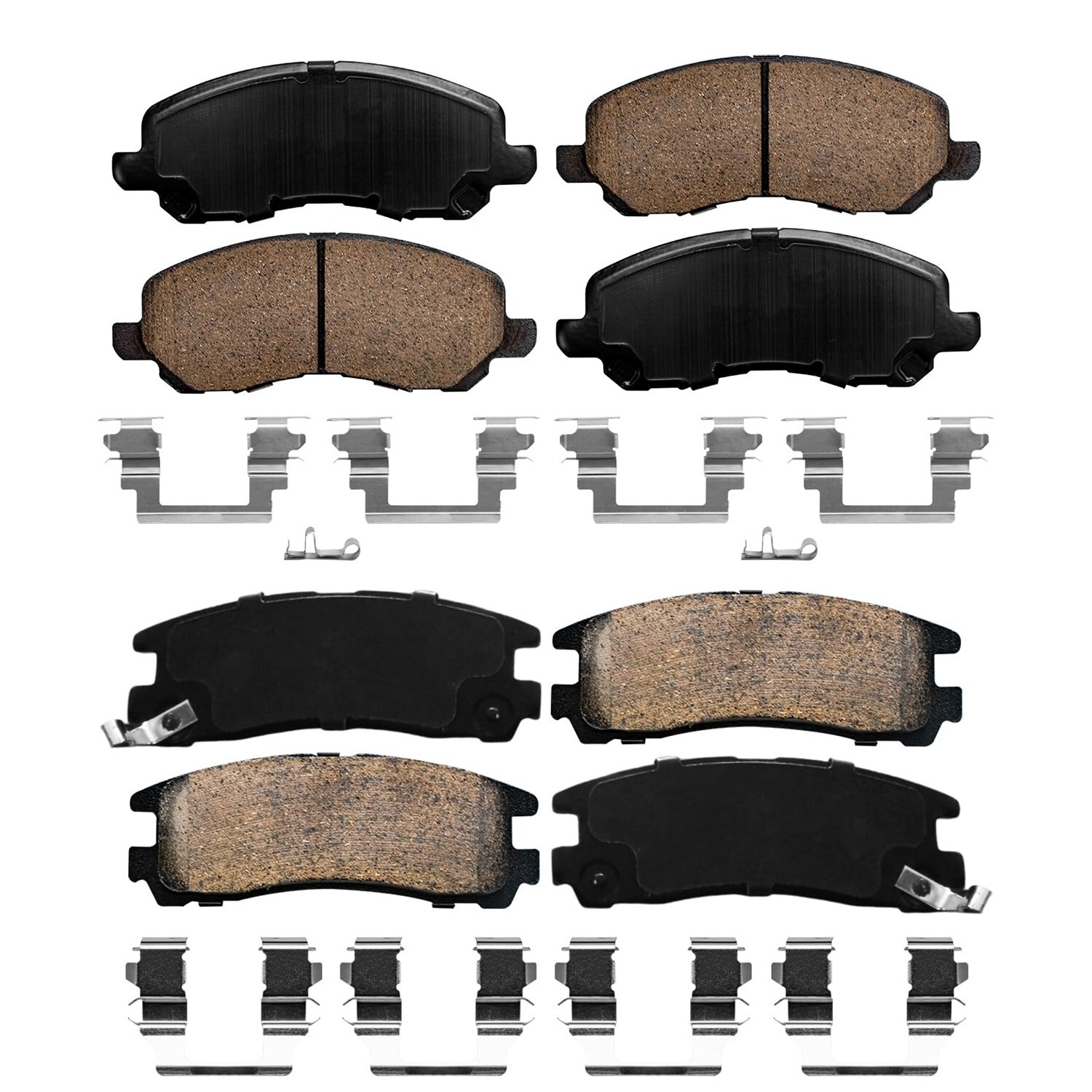 Front & Rear Ceramic Brake Pads for Chrysler Sebring Stratus Mitsubishi Eclipse