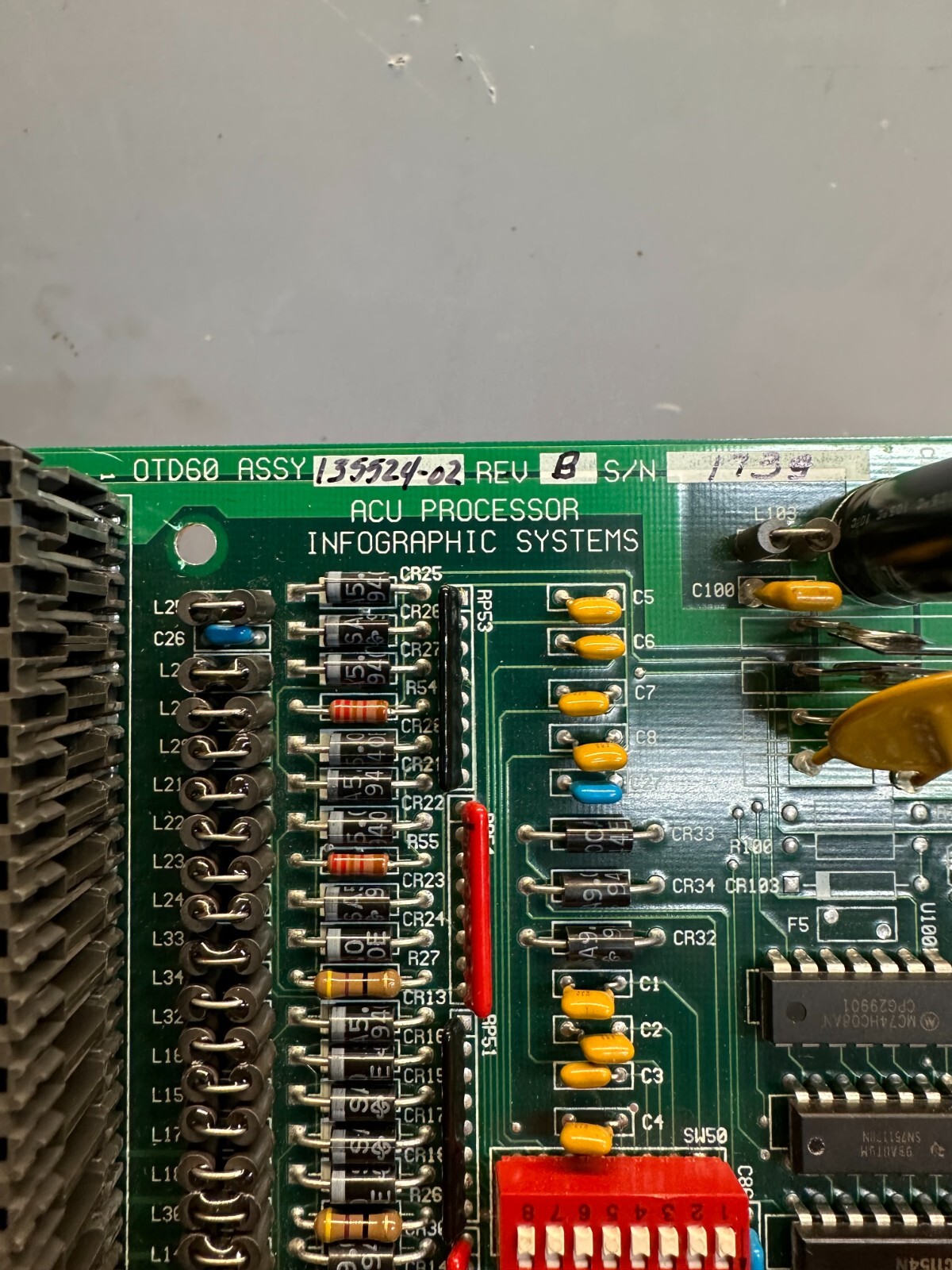 INFOGRAPHICS 135524-02 ACU PROCESSOR. REFURBISHED BY INFOGRAPHICS SYSTEM.