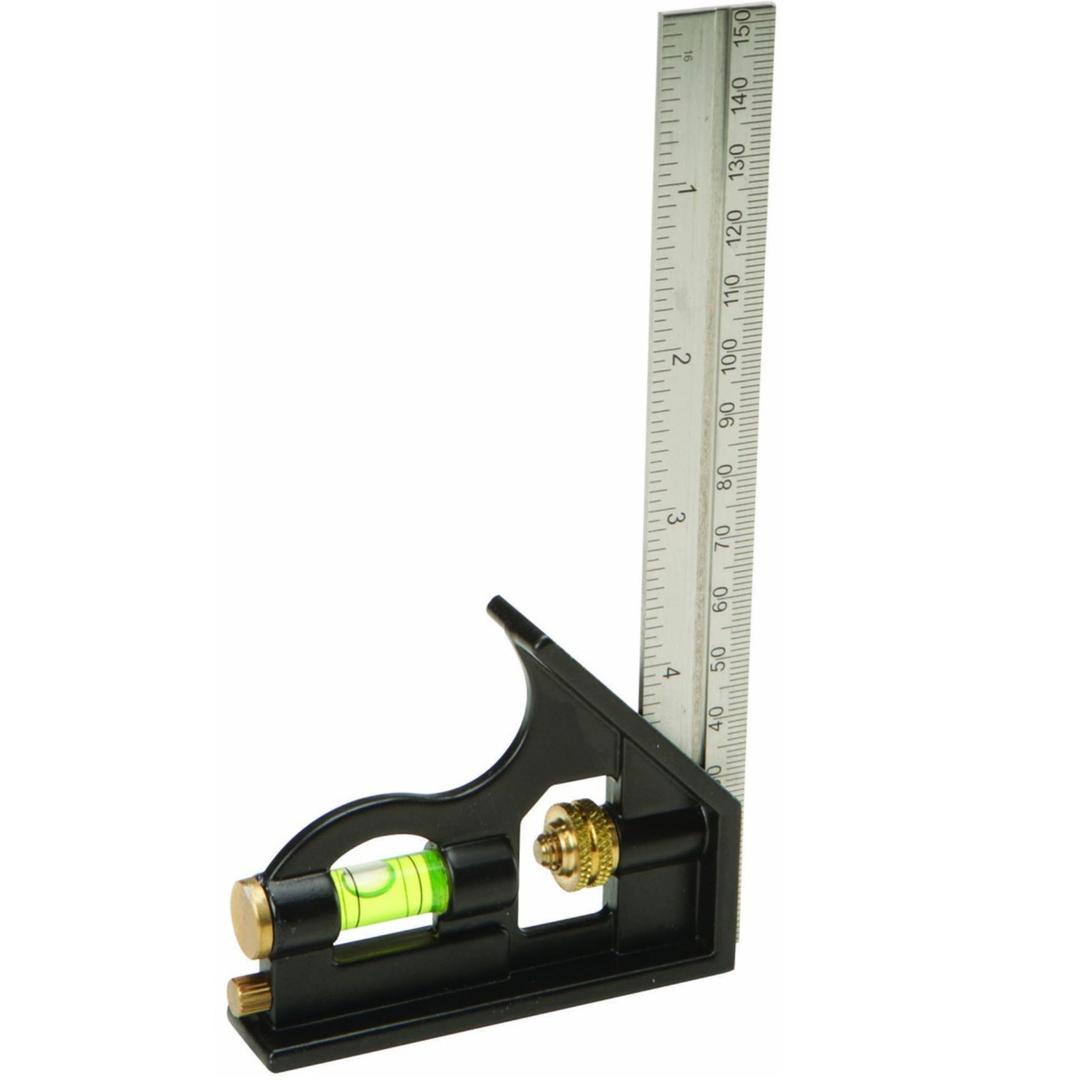 Pittsburgh 69362 6" Combination Square – Steel Blade – Bubble Level Metric & SAE
