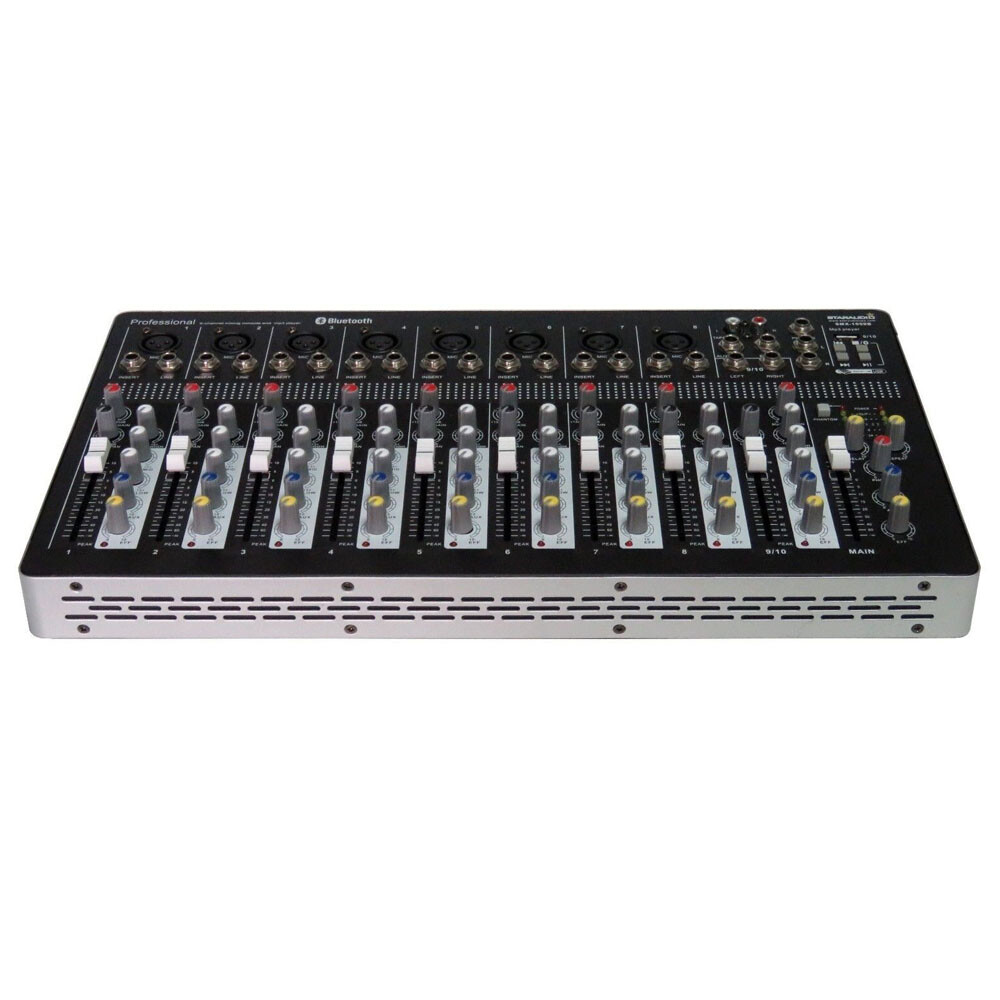 10 Channel Audio Sound Mixer Function Recording Mixing Console Effects USB Mix