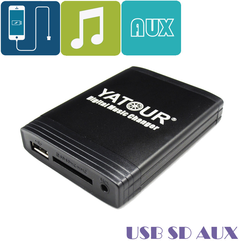 Car USB SD AUX  MP3 Integration Kit For BMW 40-Pin Flat E39 E38 E46 X3 X5 Z4 R5X