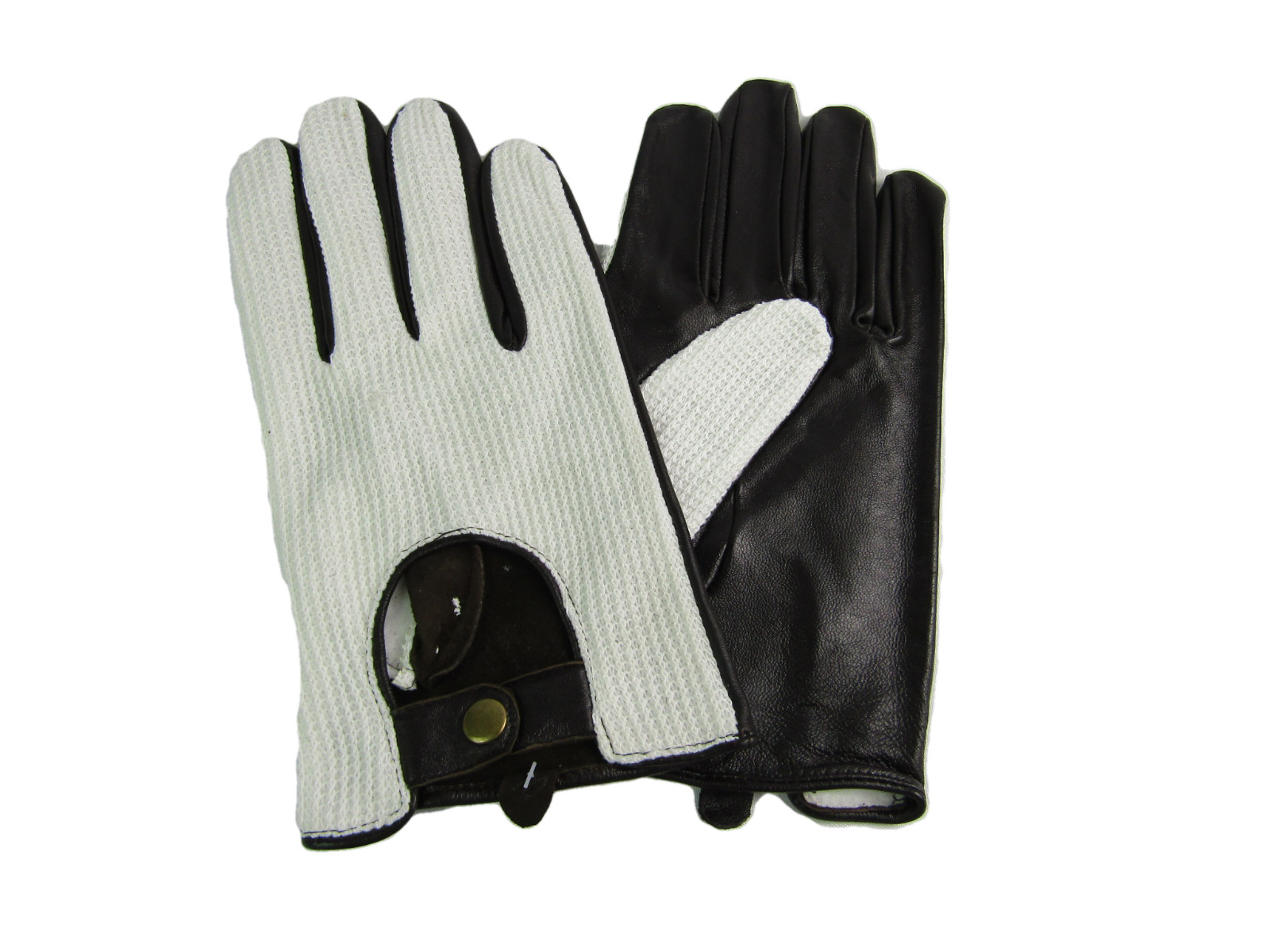 Mens New High Quality Real Leather& Material Driving Gloves