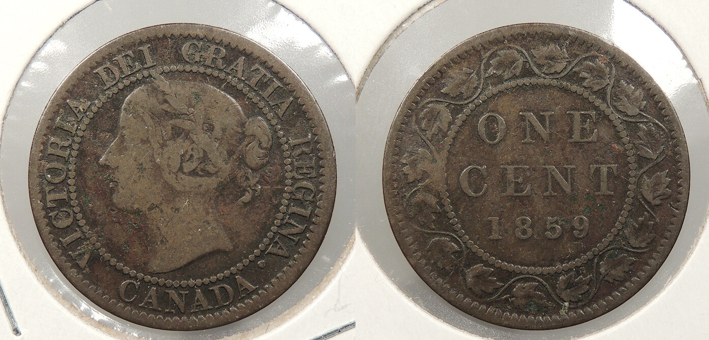 CANADA 1859 Cent Victoria #WC91587