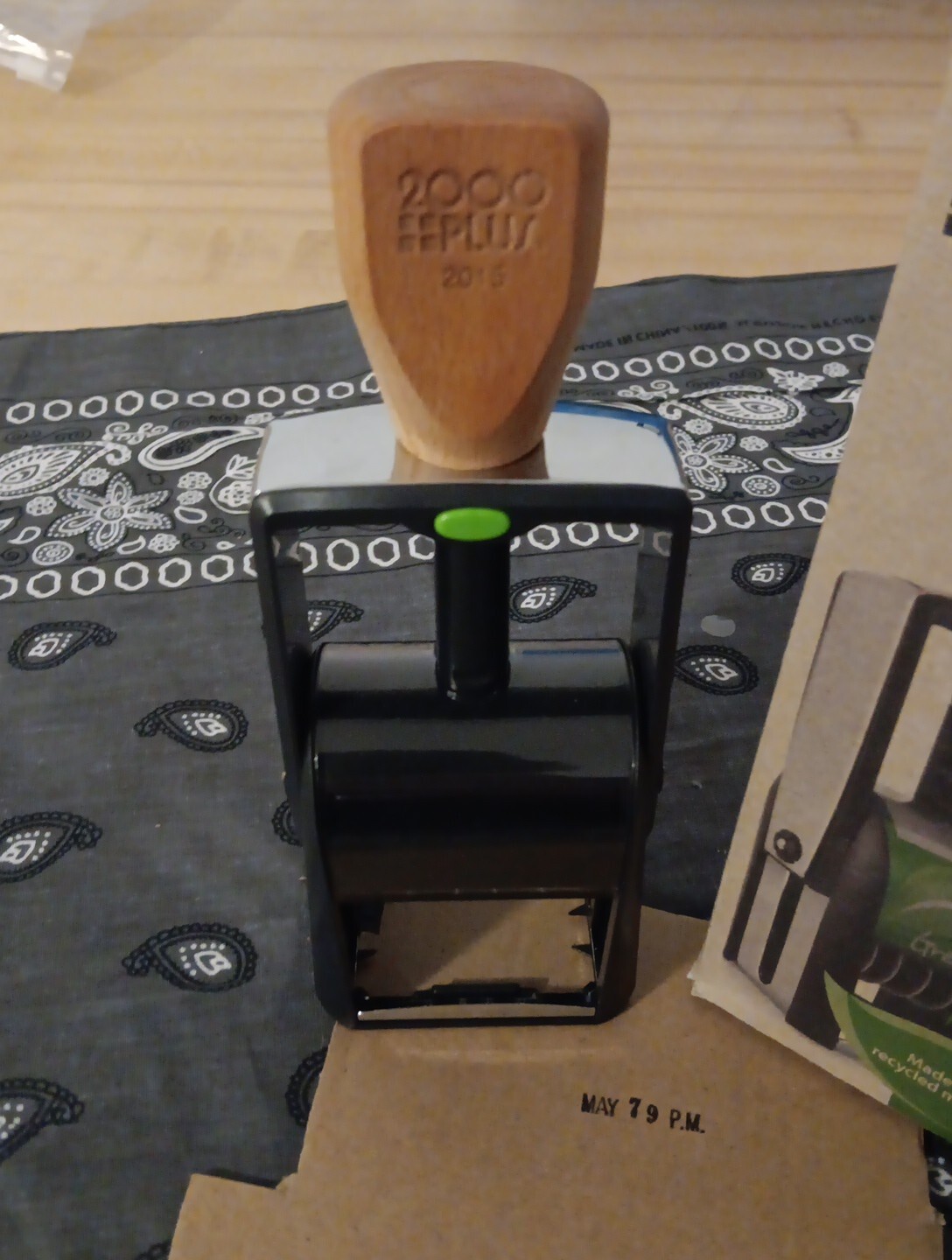 2000 Plus #2300 Green Line Self-Inking Stamp