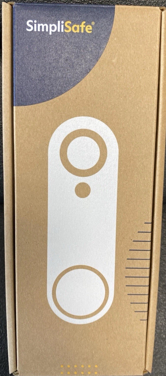 SimpliSafe Video Doorbell Camera Smart Home Security Wi-Fi Wired Camera White