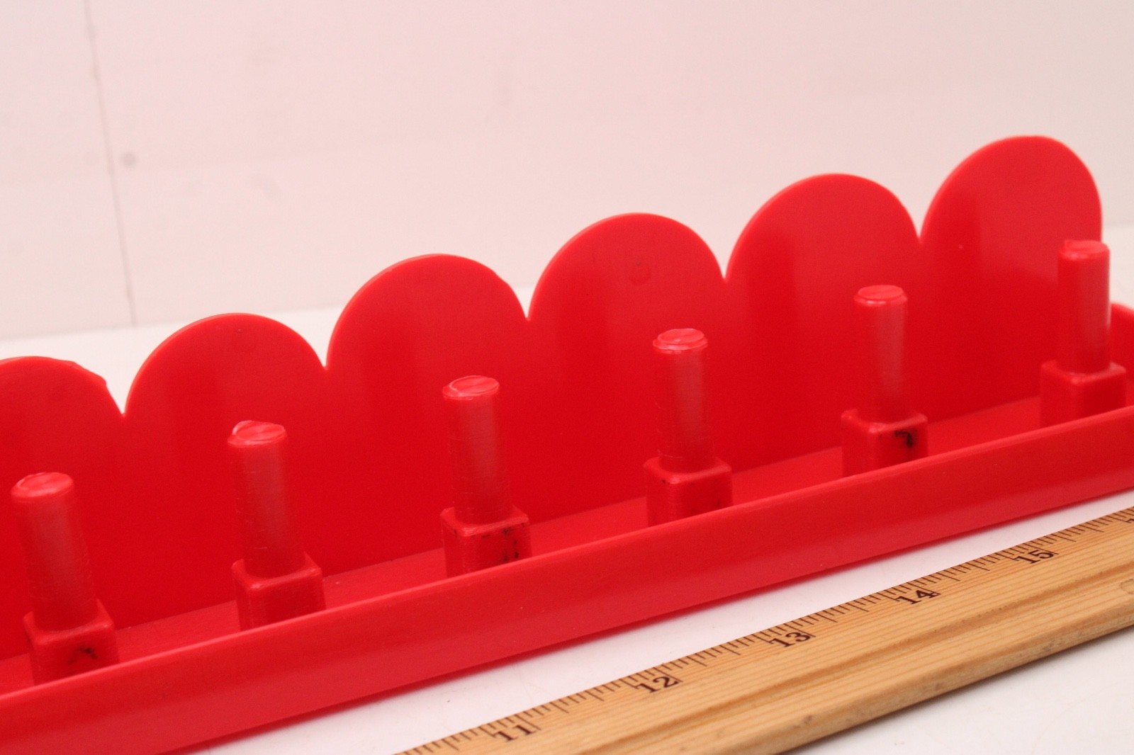 Grip 67224 1/2" Drive SAE 28 Position Standard/Deep Red Socket Tray Organizer