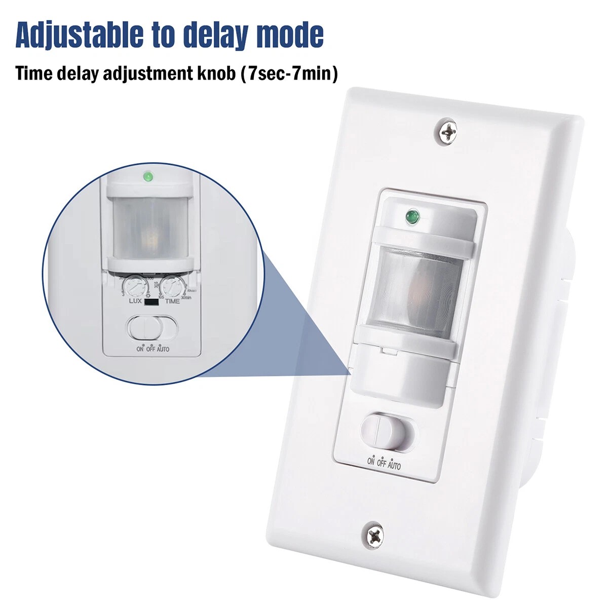 3PCS Automatic PIR Occupancy Motion Sensor Light Switch Auto On/Off Infrared