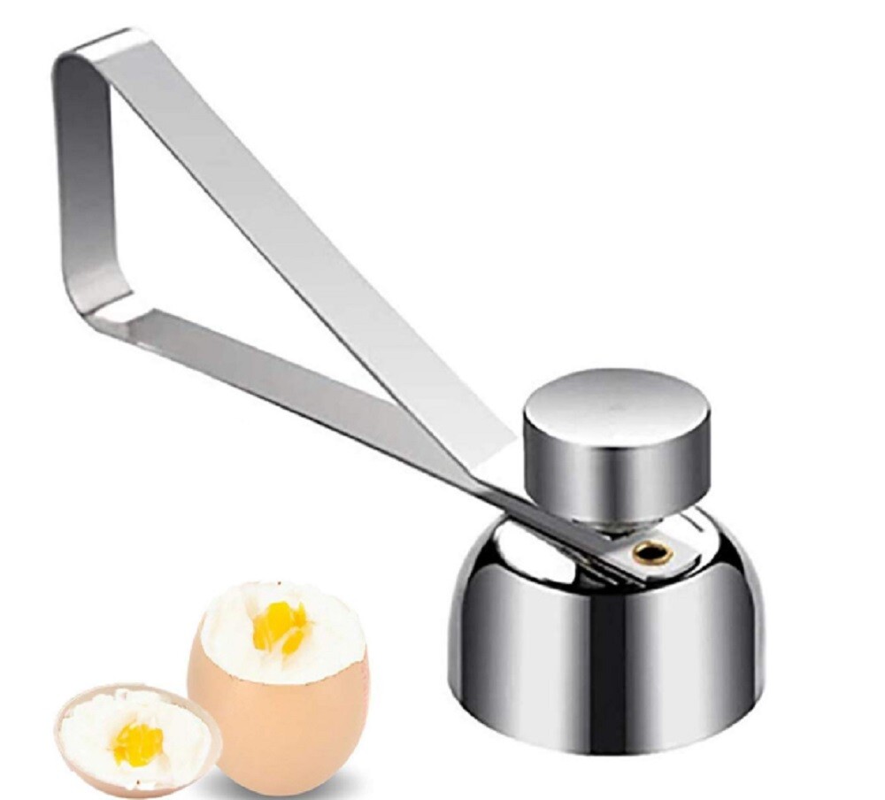 Stainless Steel Egg Topper-Shell Opener Cutter Cracker for Kitchen & Home Use