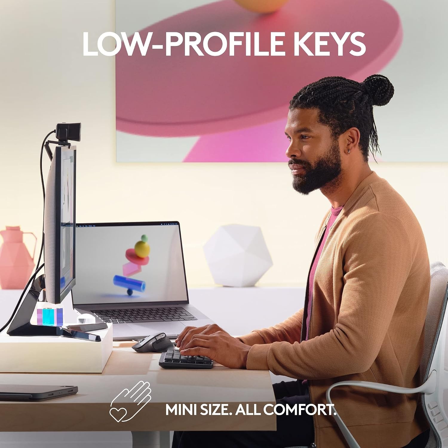Logitech MX Mechanical Mini For Mac Wireless Illuminated Keyboard Low-Profile