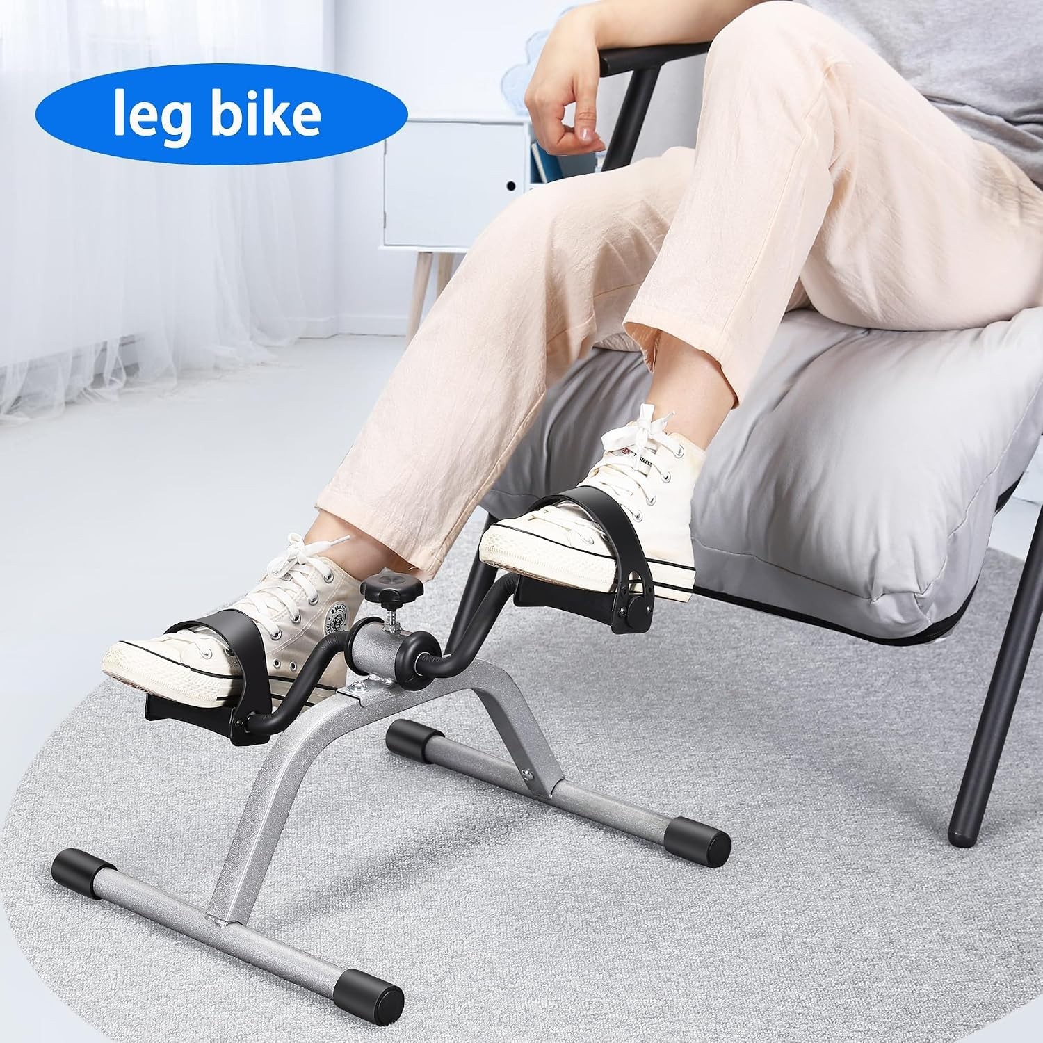 Portable Mini Exercise Bike - Boost Circulation for Legs & Arms, Compact Design