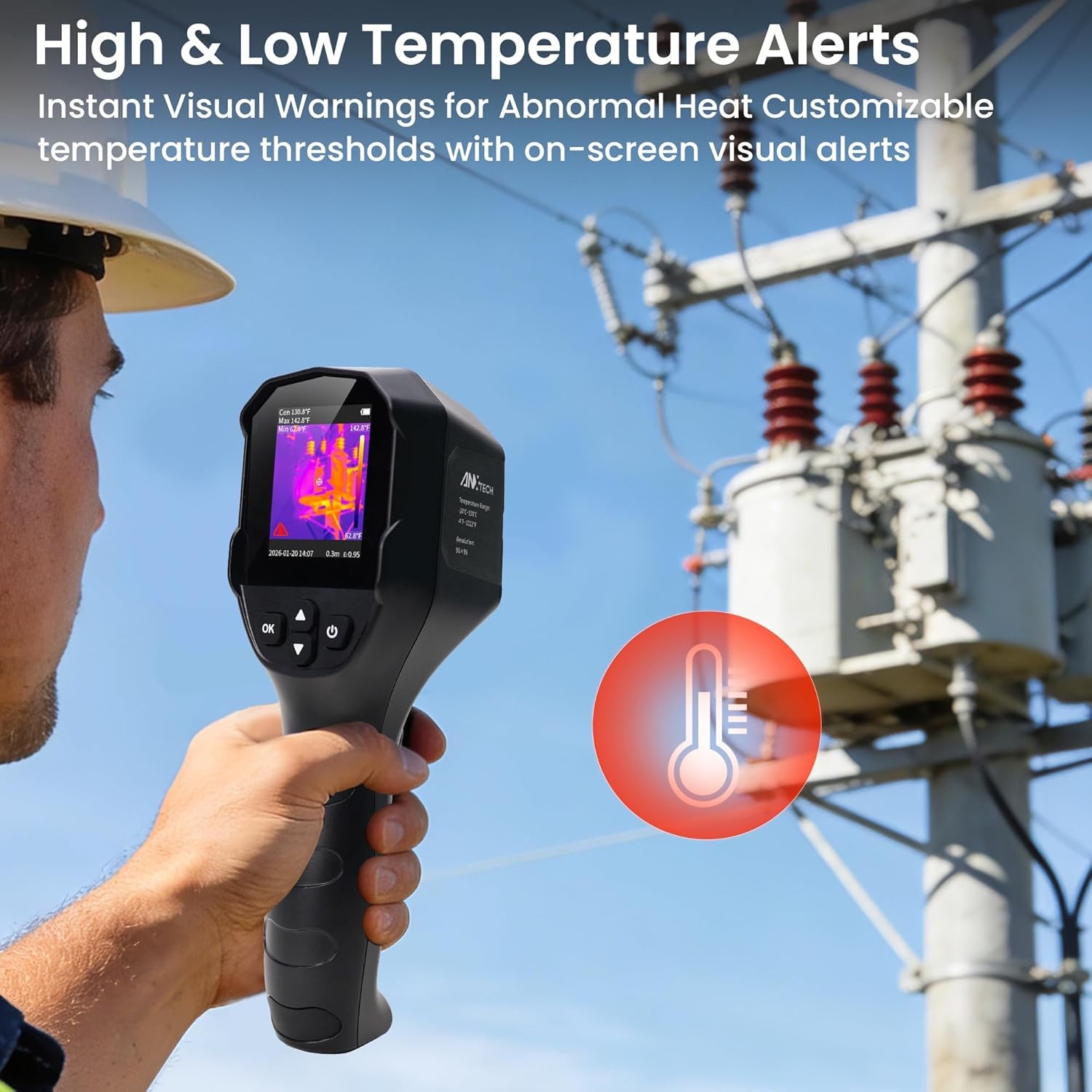 ANXTECH Small Infrared Thermal Imager TISR Resolution 240x240 Thermal Camera