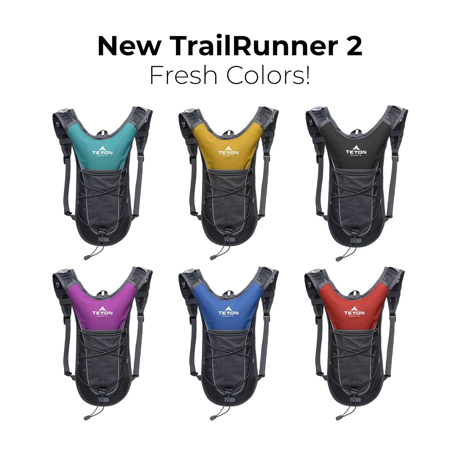 2L Lightweight Black Water Resistant Hydration Backpack for Hiking Backpacking