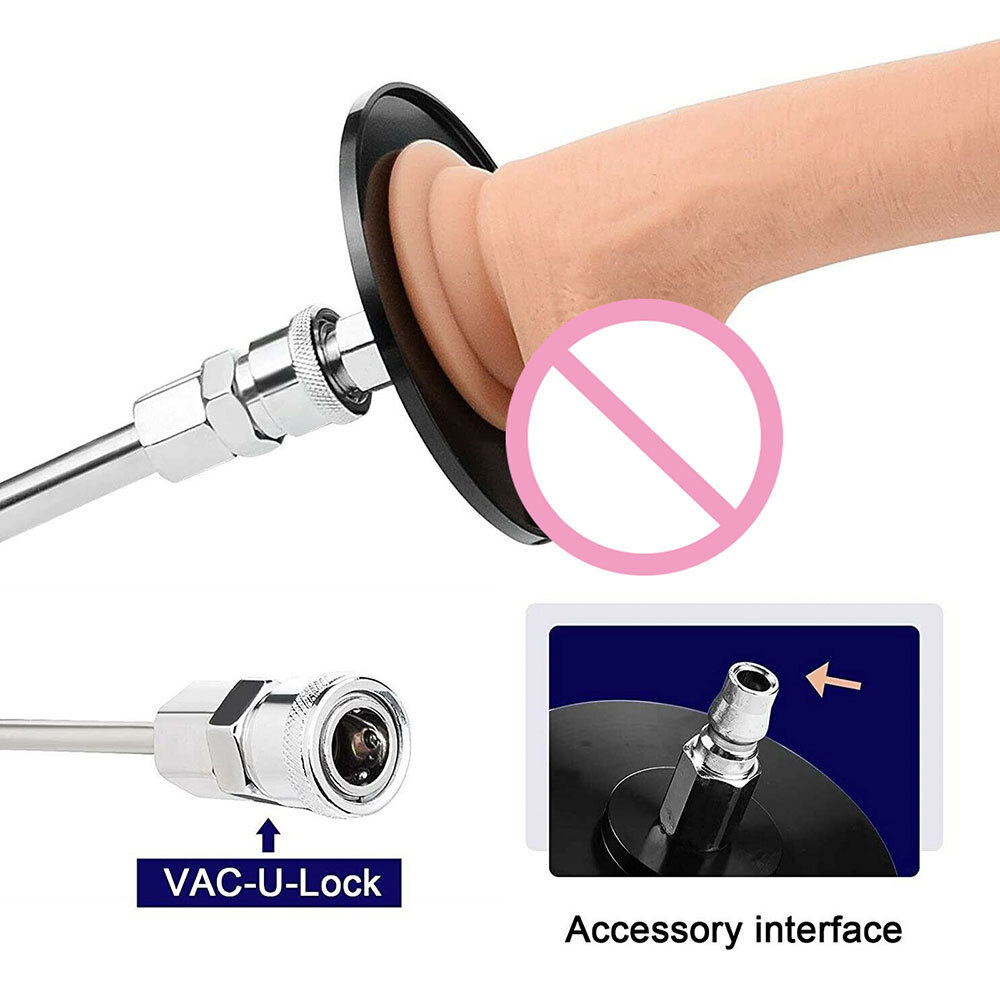 SuctionCup for Sex Machine Vac-u-Lock Attachments Quick Plug 3XLR connector Head