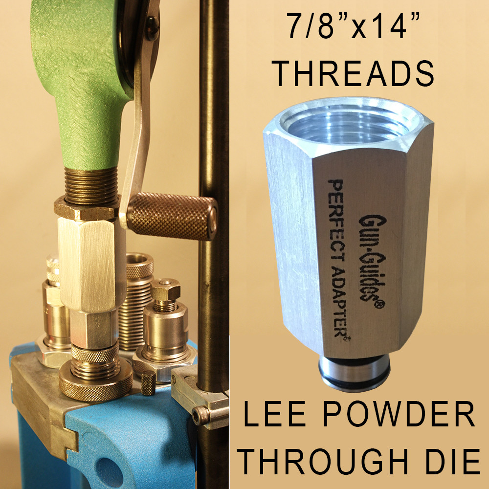 Perfect Adapter™ for RCBS HORNADY LYMAN 7/8"- 14 Powder Measure for Reloading