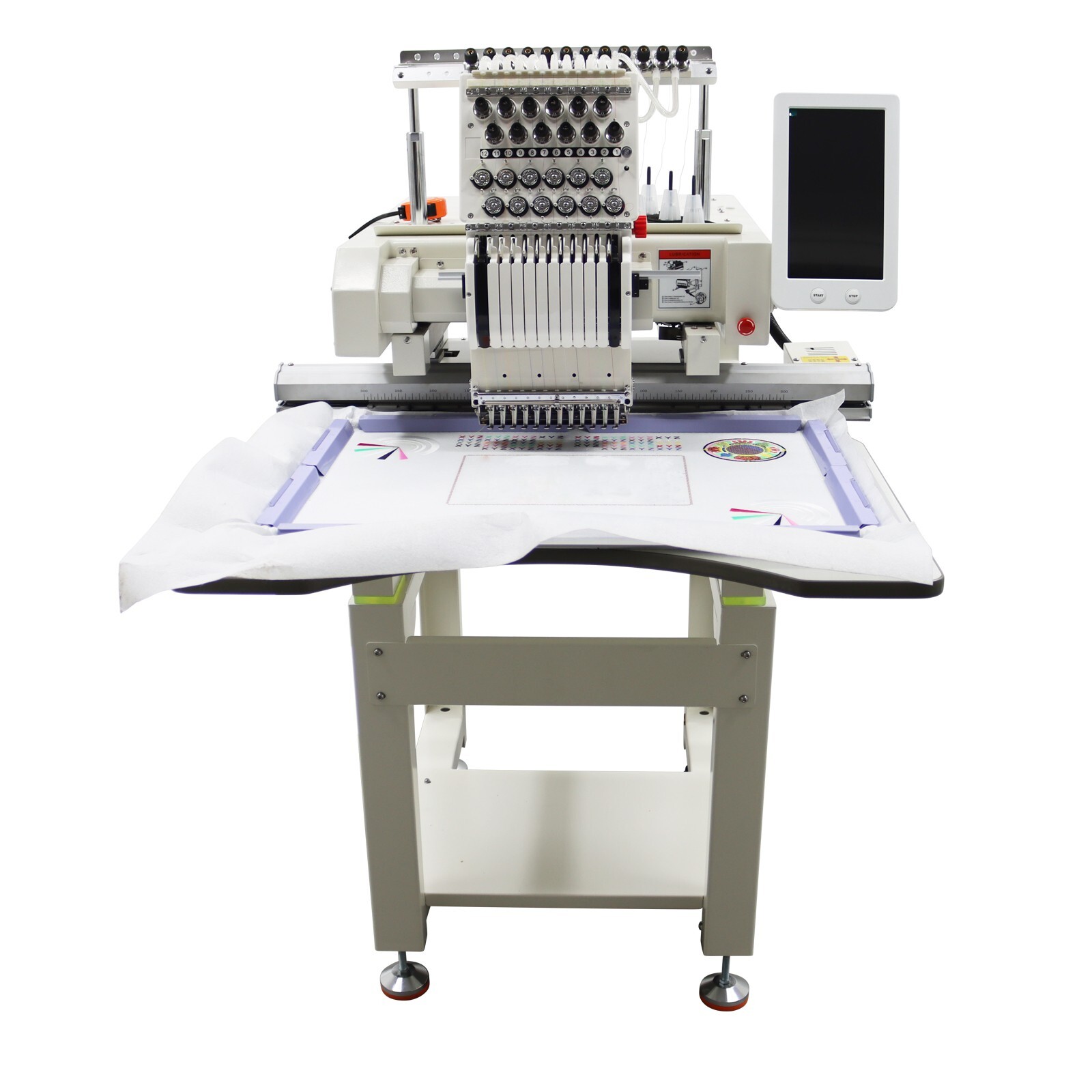 Heavy Duty Single Head 12Needle Commercial Home Automatic Embroidery Machine