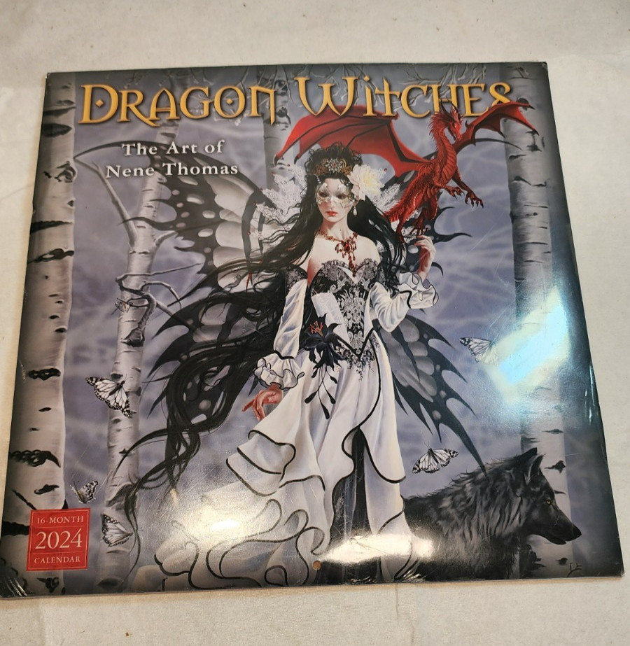 NEW Dragon Witches- The Art of Nene Thomas 2024 16-month Calendar, unopened