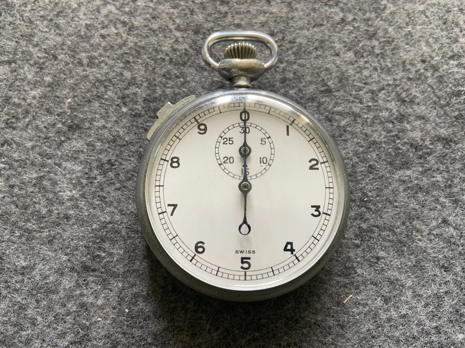 Swiss Made Jules & Racine 7 Jewels Mechanical Wind Up Vintage Stop Watch