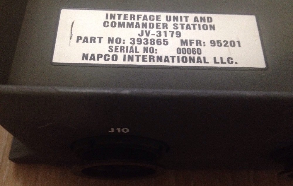 NAPCO Interface Unit & Commander INTERCOMMUNICATION Station. # 393865. JV-3179