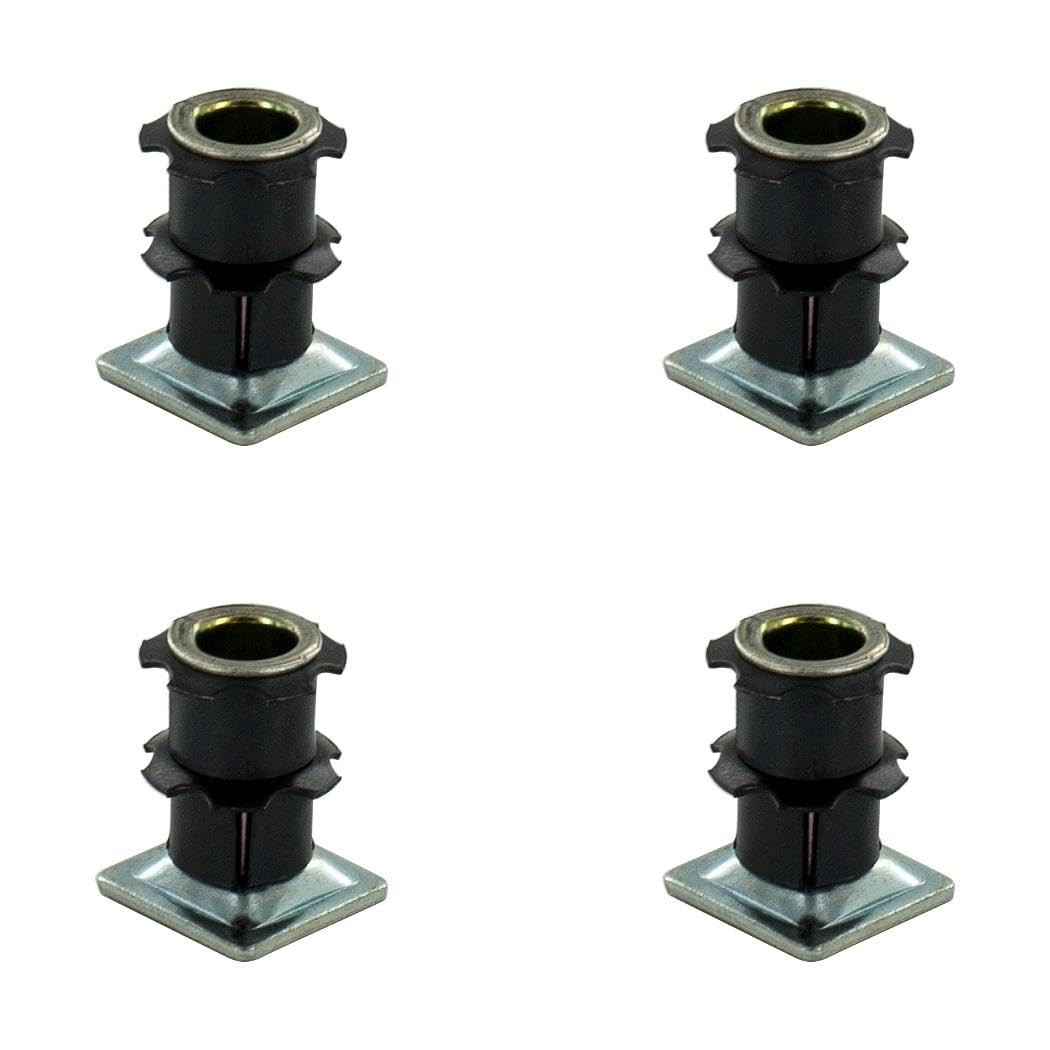 Outwater Industries Double Star Threaded Caster Insert | Heat Treated Steel |...