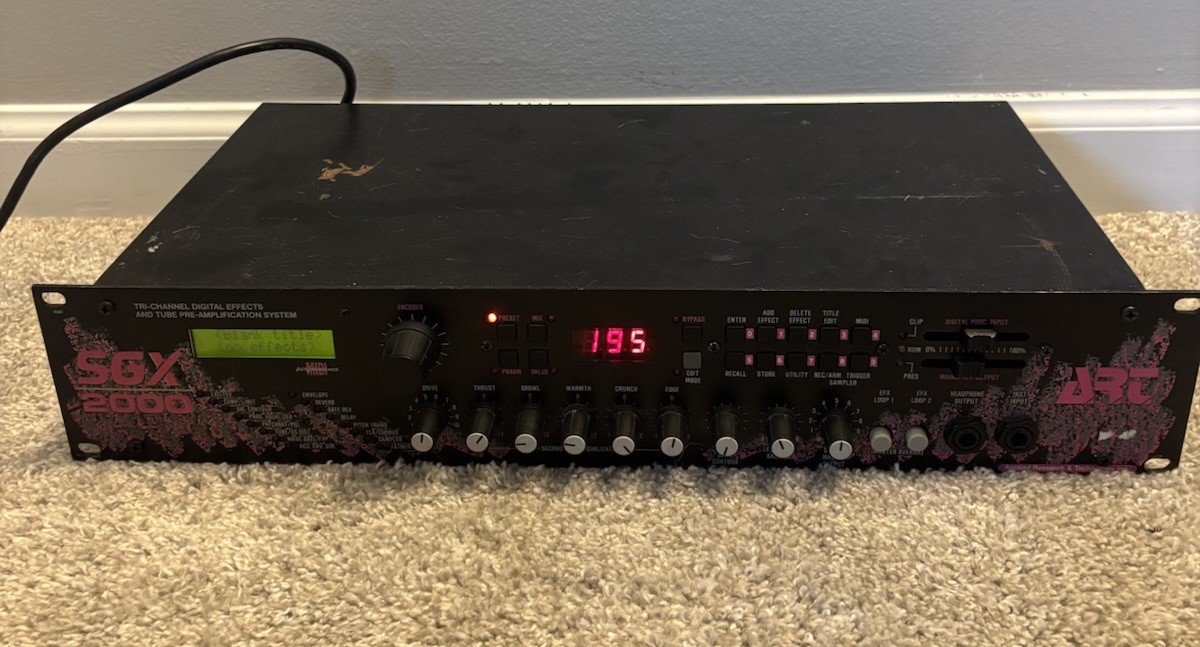 Art SGX Nightbass FX Rackmount Preamp Bass Effects System - 80s 90s