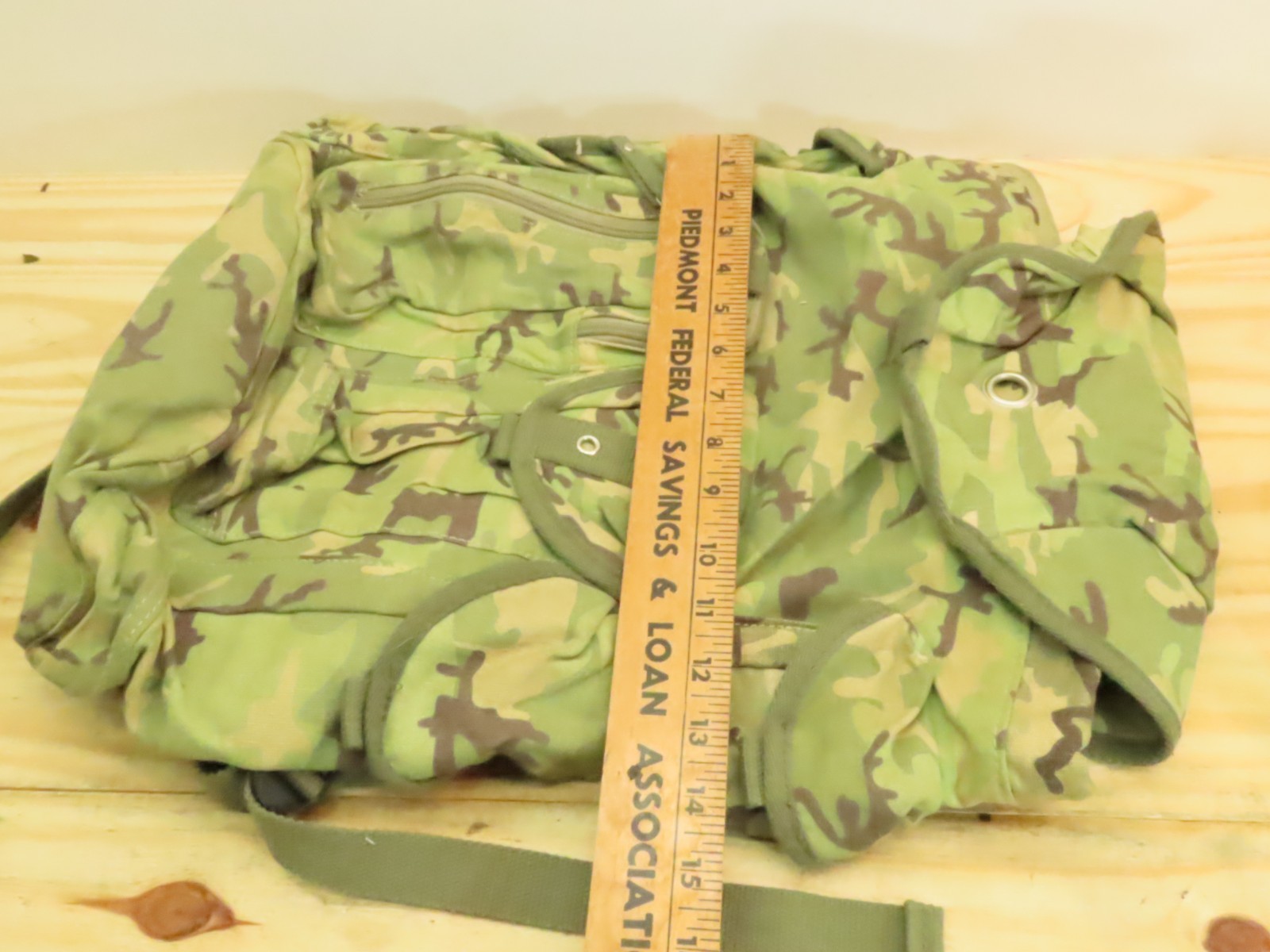 Military Style Camouflage Terrain Pattern Short Back Rucksack Backpack