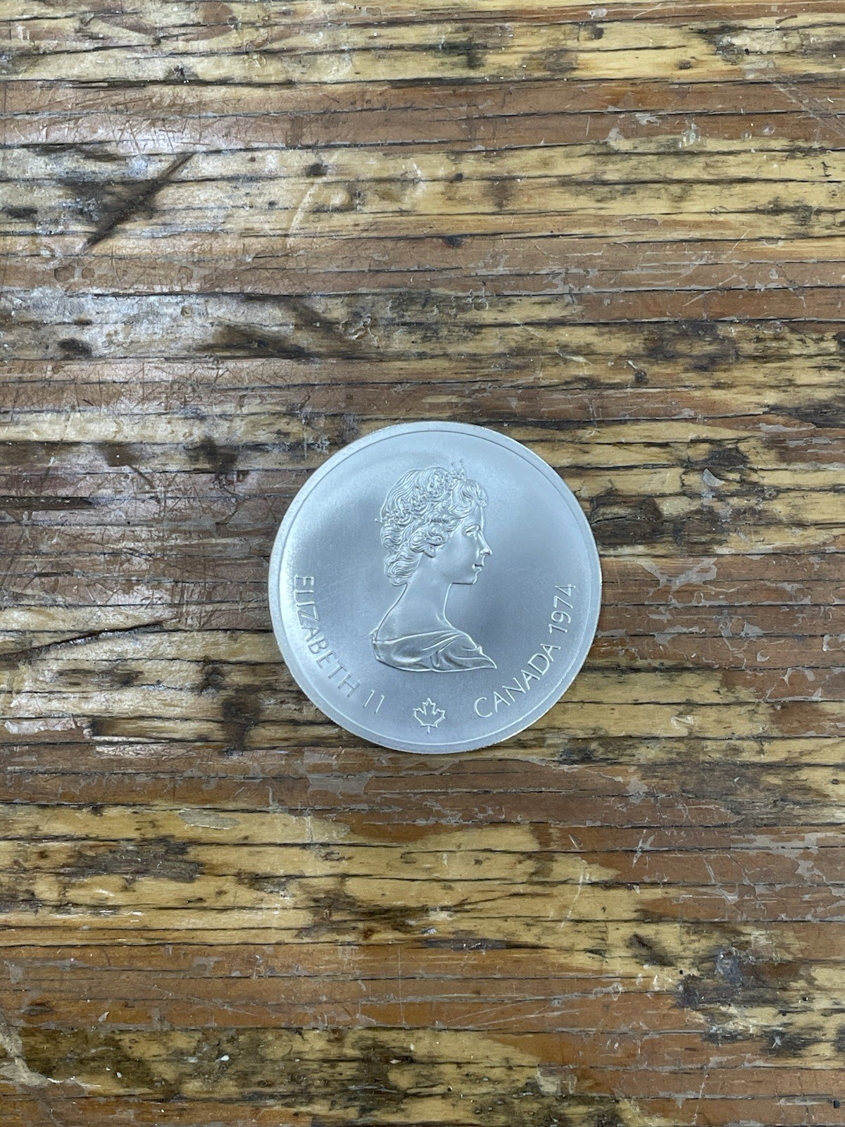 1974 TEN DOLLARS CANADA .925 SILVER 48gr MONTREAL OLYMPIADE ELIZABETH II $10