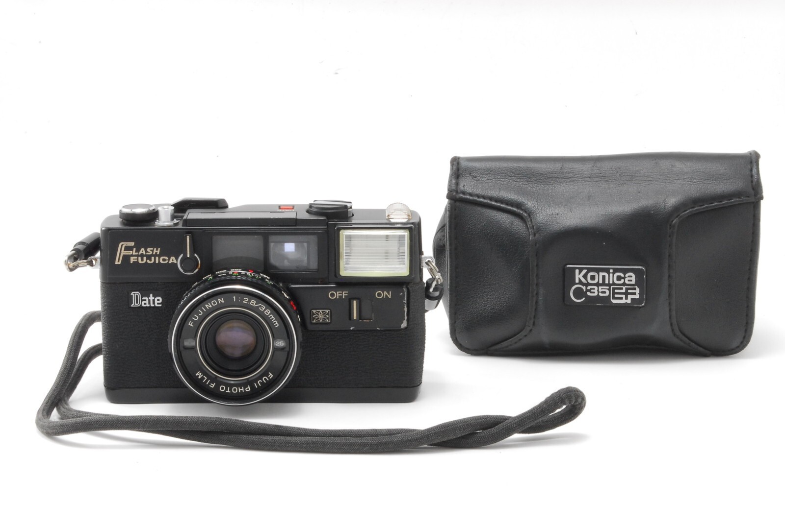 [ Exc+5 ] Flash Fujica Date Fujifilm f/2.8 35mm Point & Shoot Film Camera JAPAN