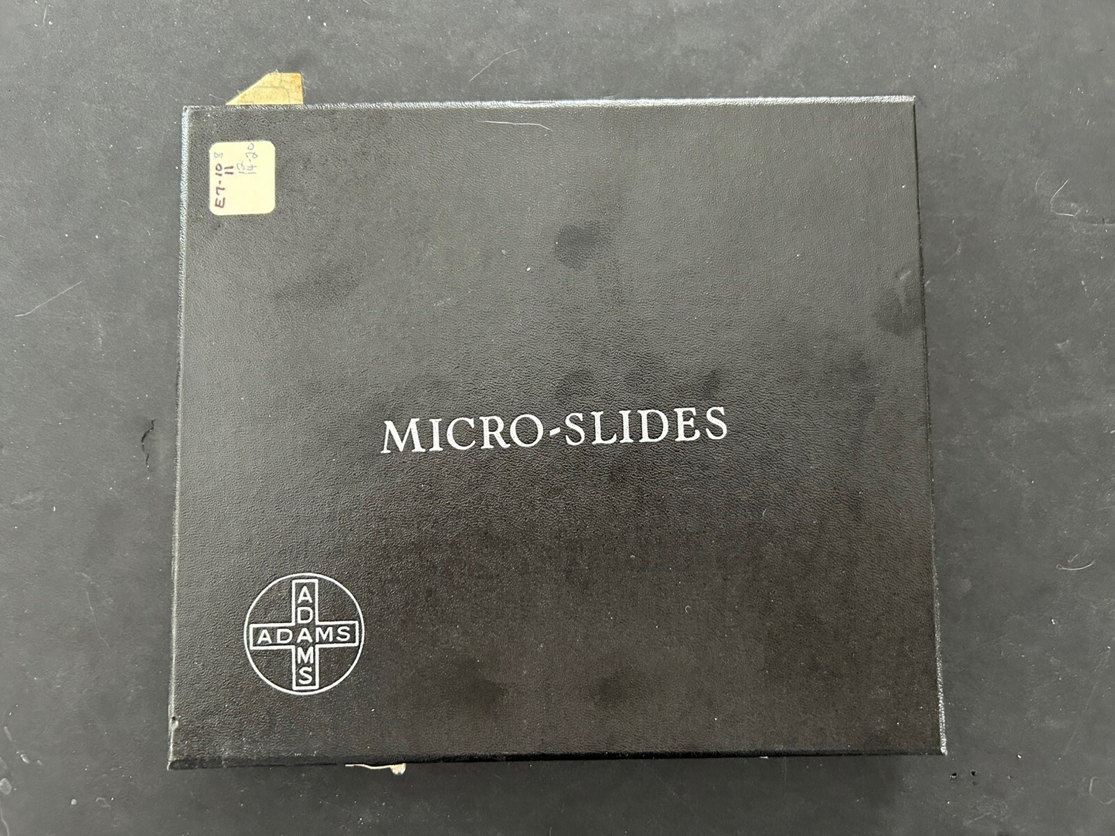 Clay Adams Microscope Slide Box With Unidentified Slides