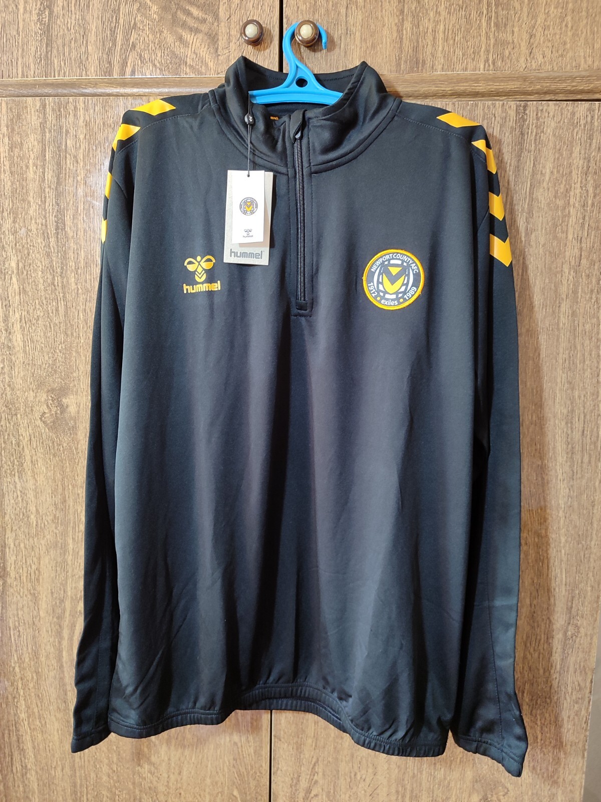 Newport County FC Hummel Football Zip Jacket Training 2021/2022 Men Size L/XL