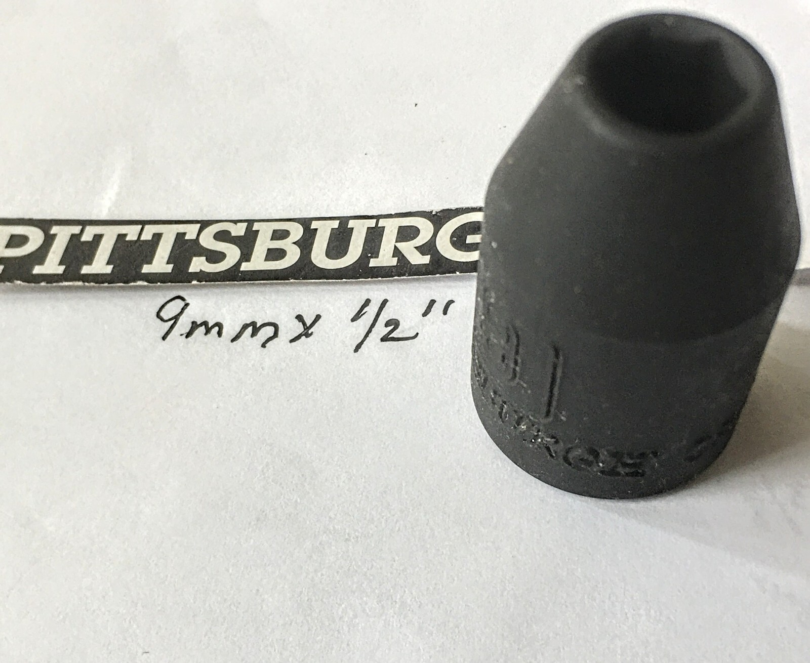 Pittsburgh  9 mm x 1/2"  Impact Socket - 6 Point - Free USA Shipping