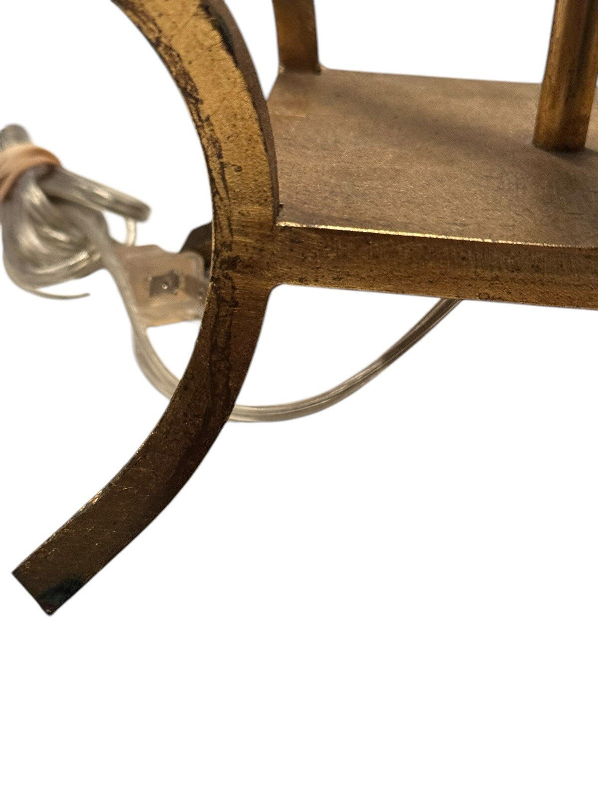 Worlds Away Wyndham Gold Leaf Iron Lamp