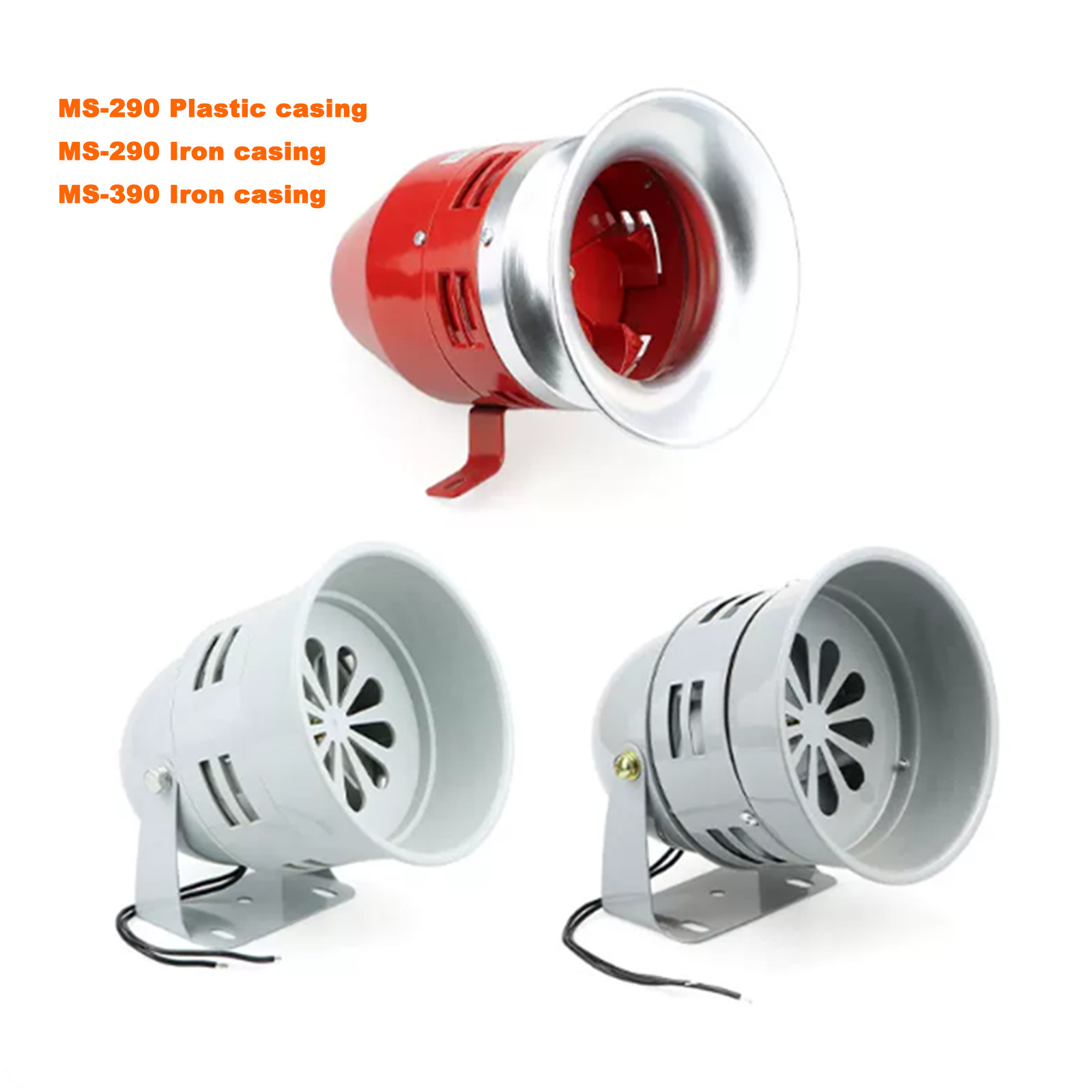 Ms-290 Ms-390 Ac 220v Electric Motor Driven Air Raid Siren Alarm Buzzer