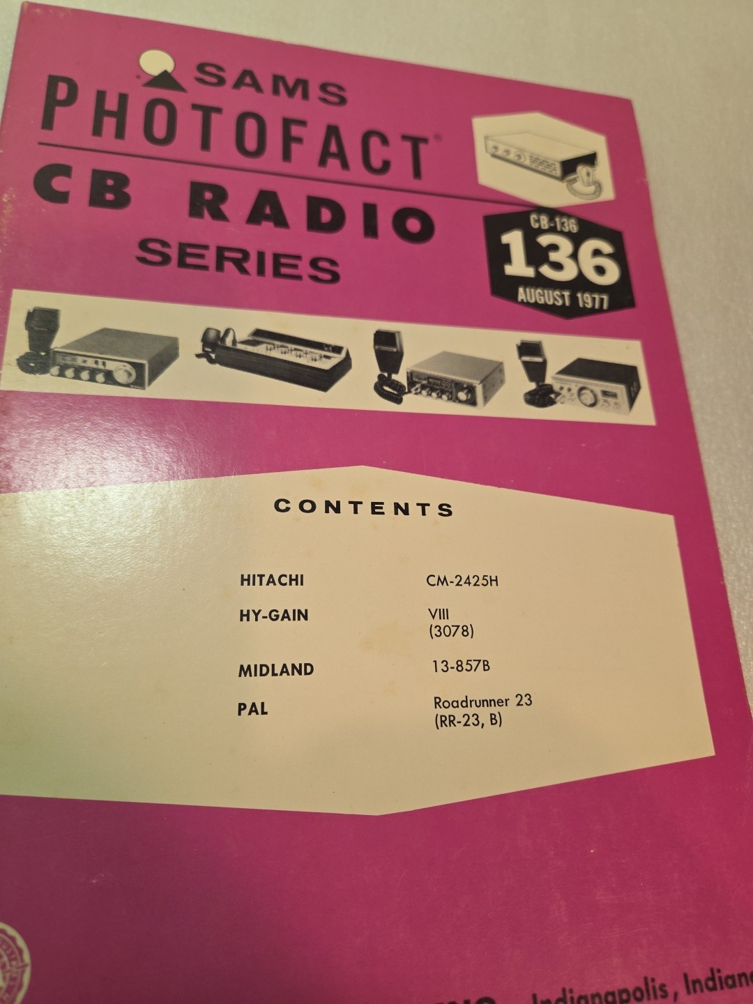 Sams Photofact CB Radio Series August 1977 CB-136 Applications Are In Pictures