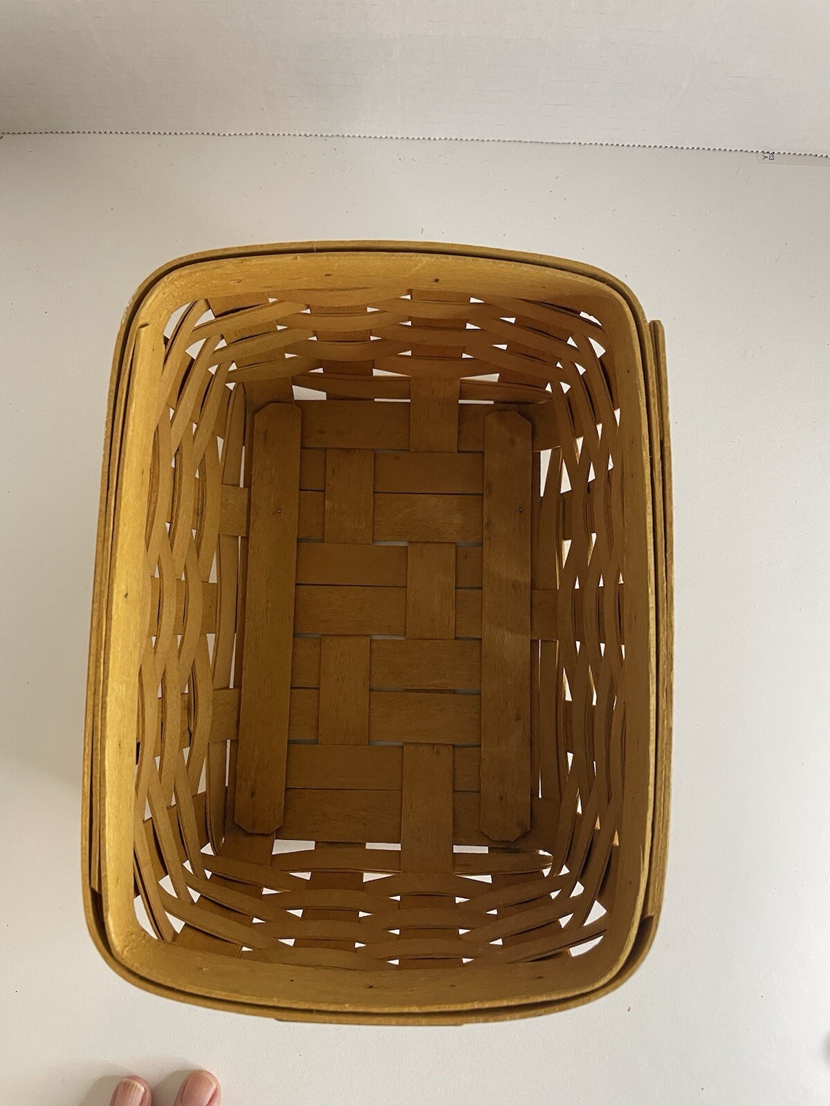 Longaberger 2000 Address Success Start Basket And Protector Set EUC