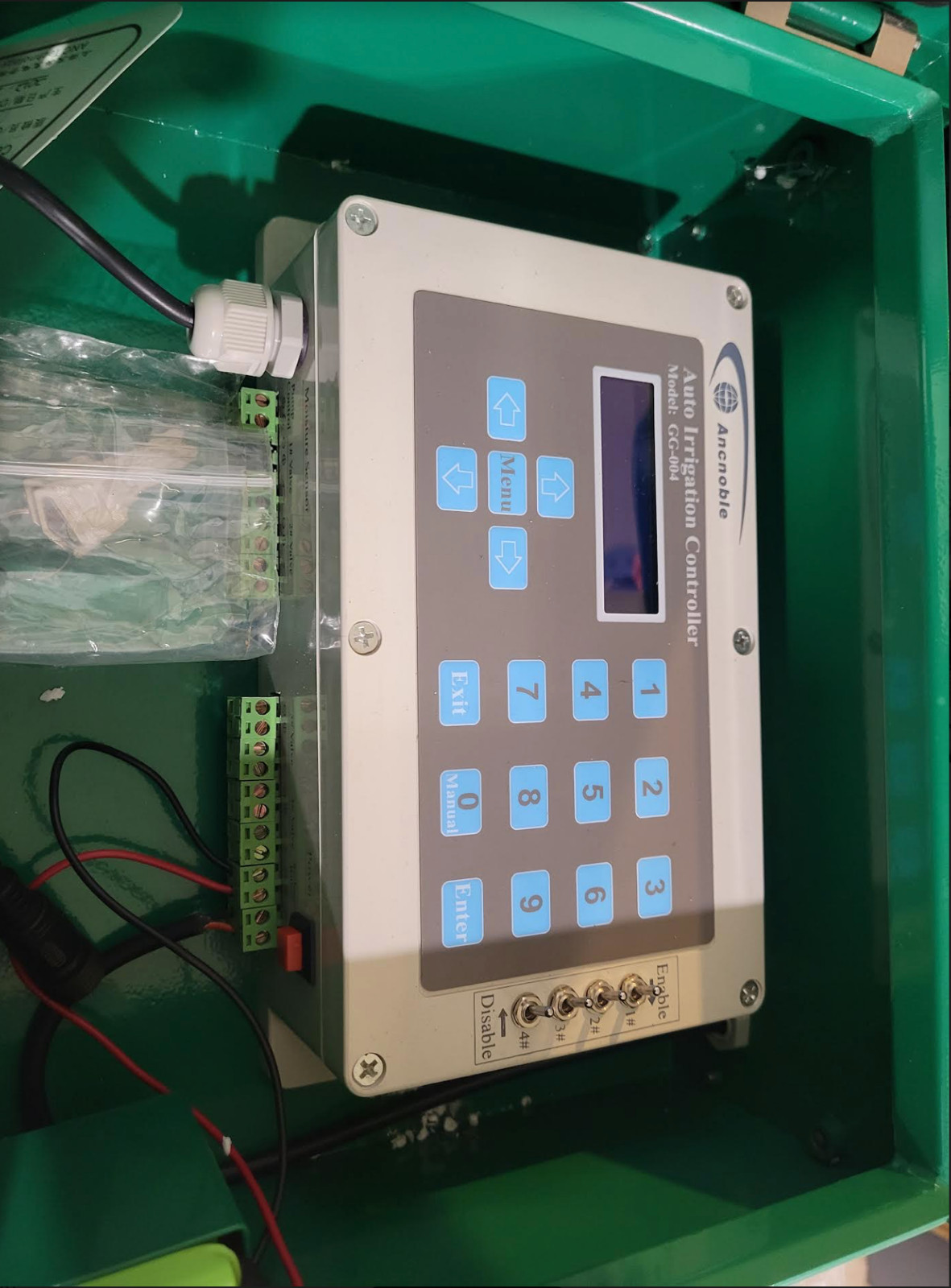 Ancnoble GG-004C-2 4 Zones Irrigation Controller with Moisture Sensor/Timer