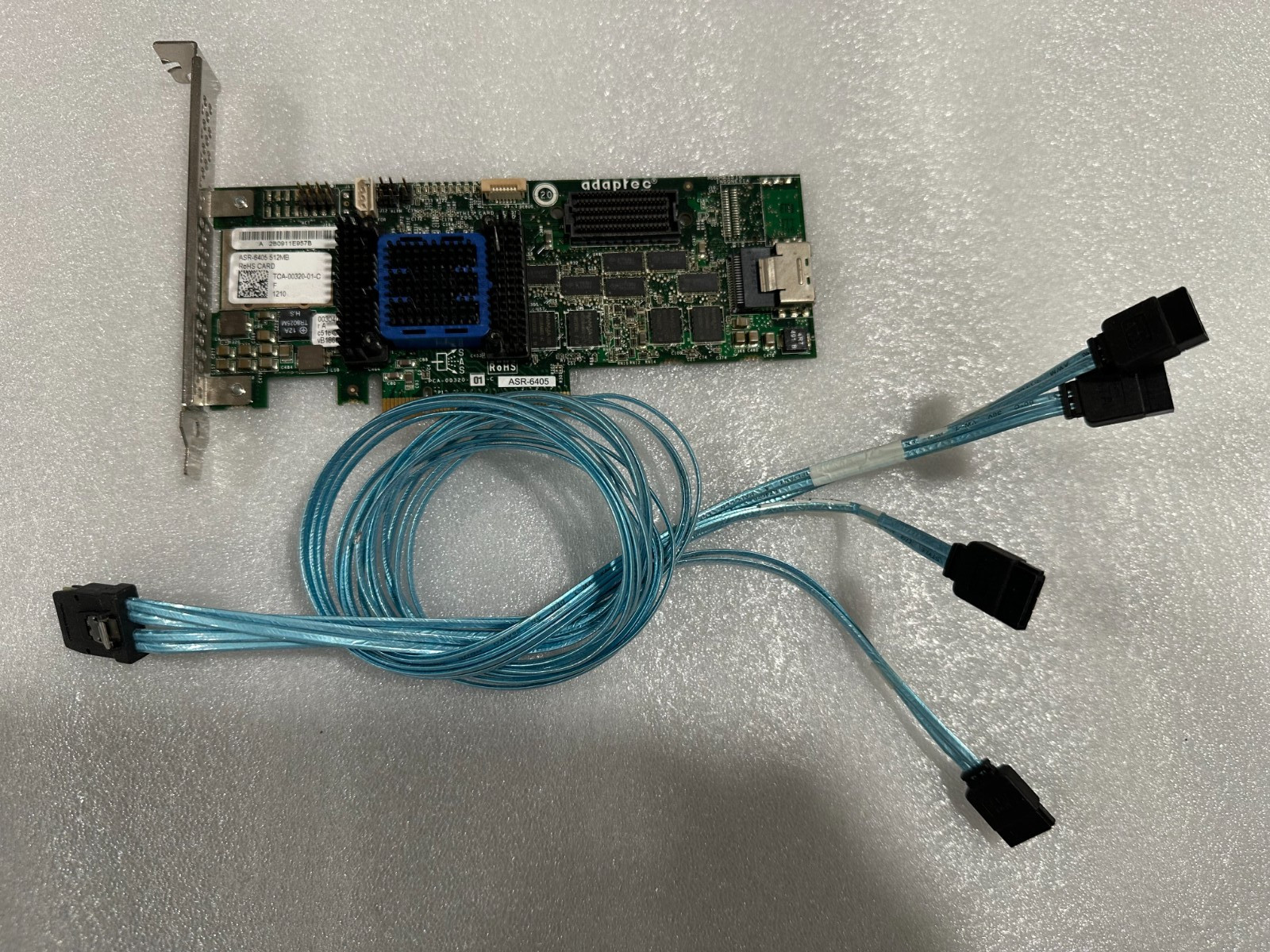ASR-6405 - Adaptec 512MB Cache 4-port SAS / SATA 6Gbps W/ CABLE