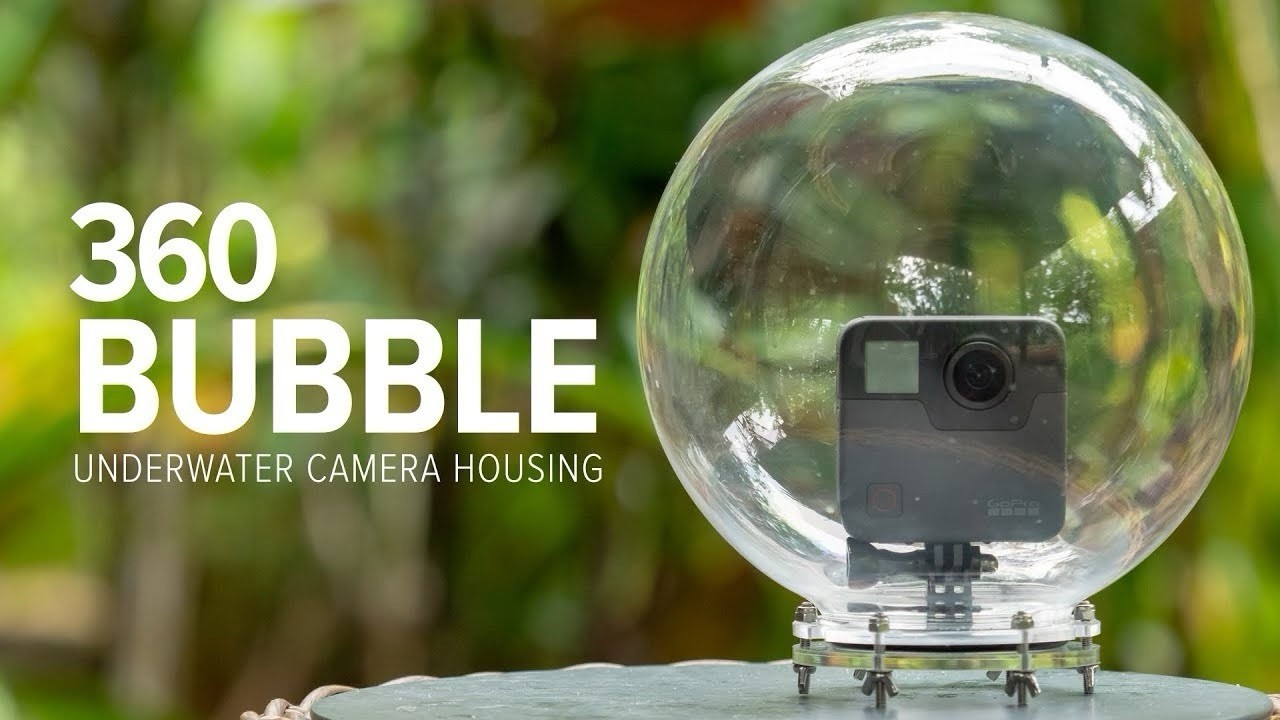 360 Bubble Acrylic Waterproof Camera Cover For 360 Cameras 10m Water Resistance
