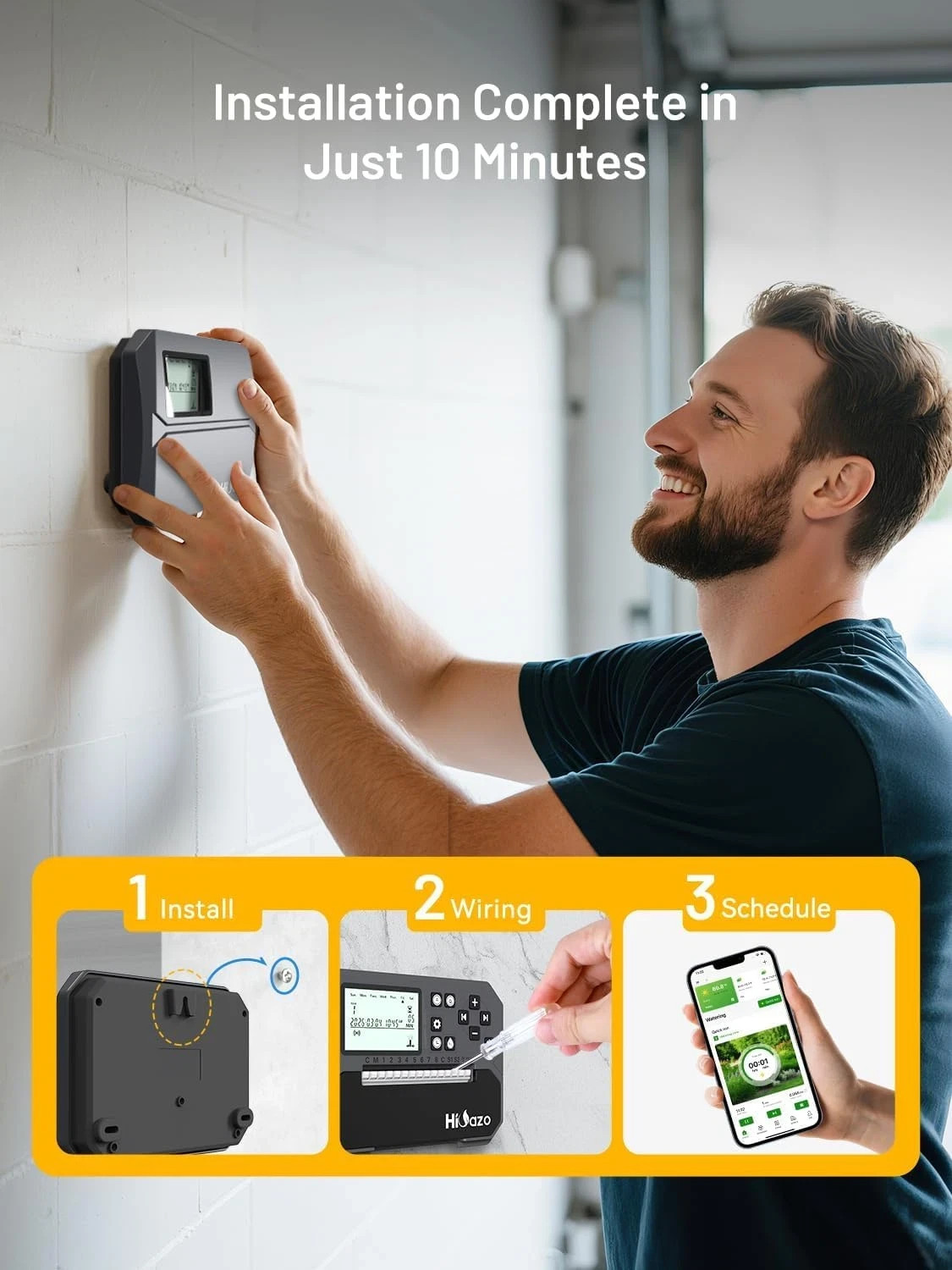 Smart WiFi Sprinkler Controller - 8 Zone Automatic Weather-Based Irrigation