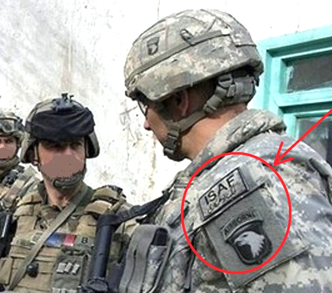 NATO JSOTF-A TALIBAN BASHER vêlkrö 2-PC: ISAF + 101th AIRBORNE SCREAMING EAGLE