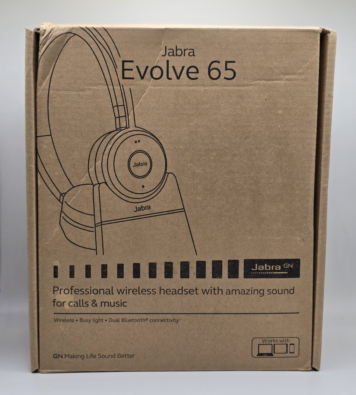 Jabra Evolve 65 SE - UC Stereo with Charging Stand Wireless Headset / Music