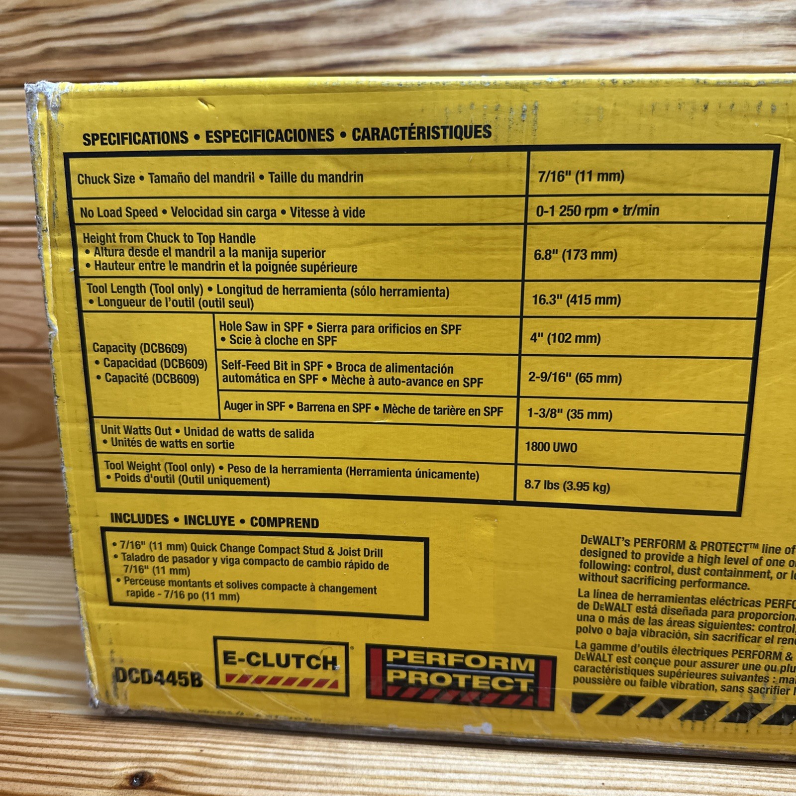 DeWalt DCD445B 20V Cordless 7/16" Quick Change Stud & Joist Drill (Tool Only)