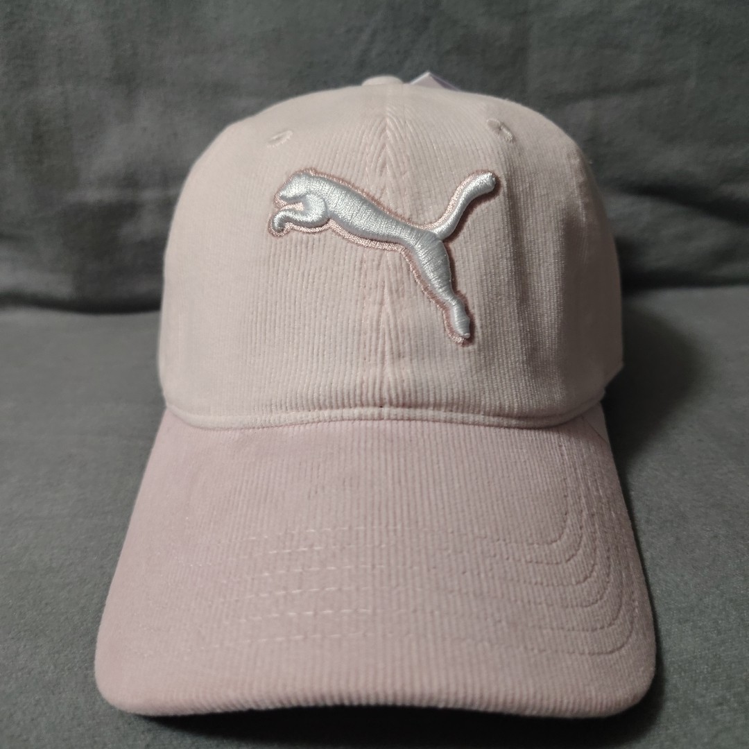Puma Women's Pink Corduroy Baseball Cap One Size