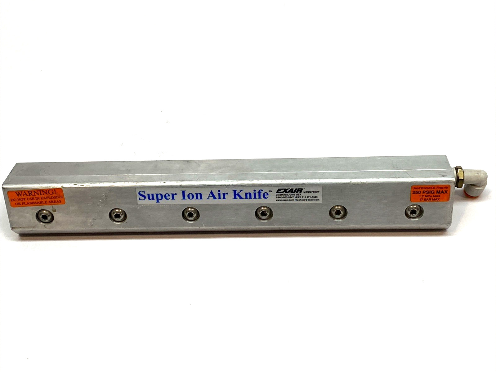 Exair 112012 Gen4® Super Ion Air Knife™ 1/4" Port, 12" 305mm Length
