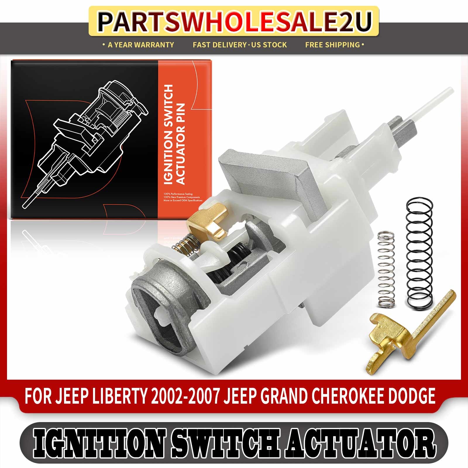 Ignition Switch Actuator Pin Housing Assembly for Chrysler Sebring Dodge Stratus