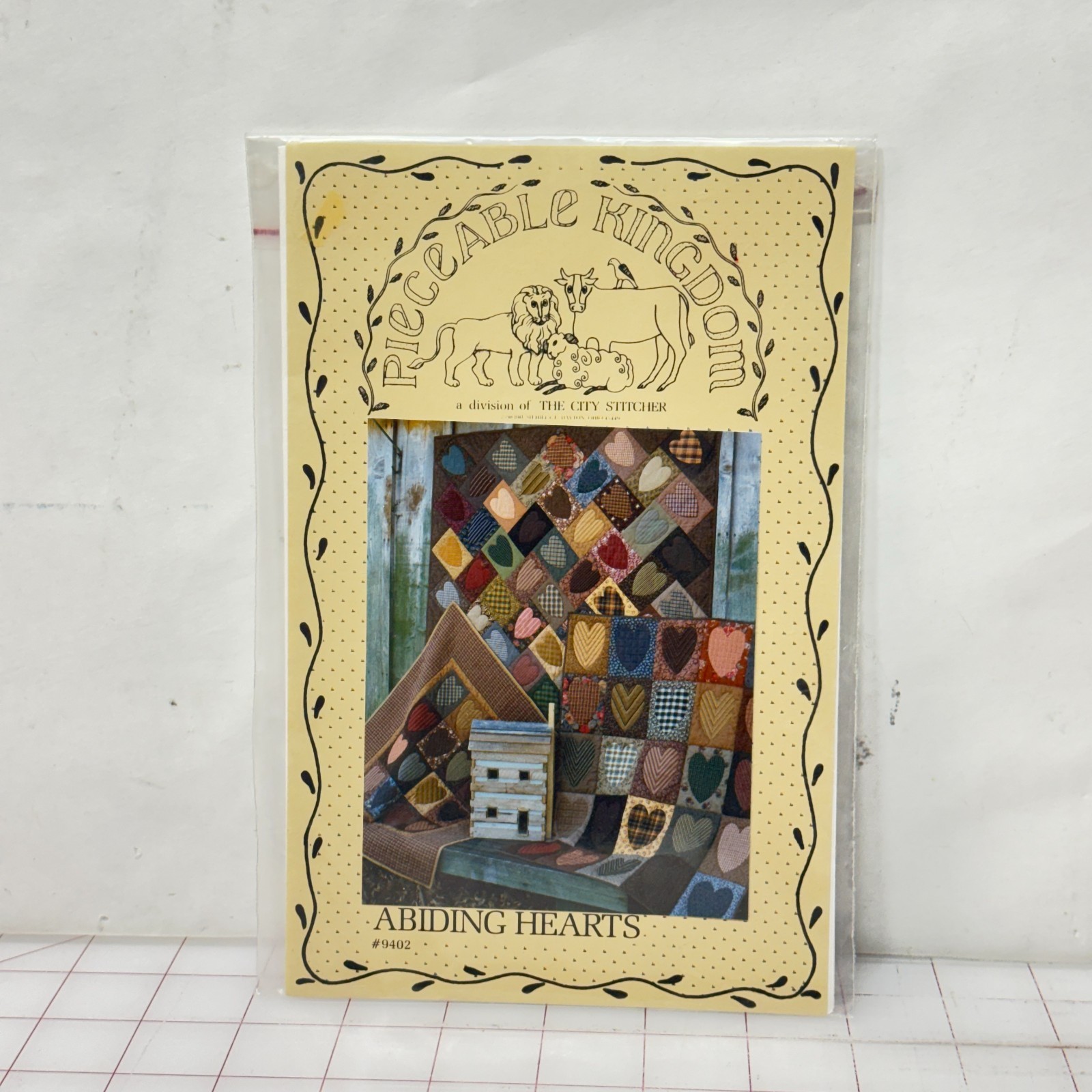 Abiding Hearts Wallhanging Quilt Pattern Pieceable Kingdom NEW