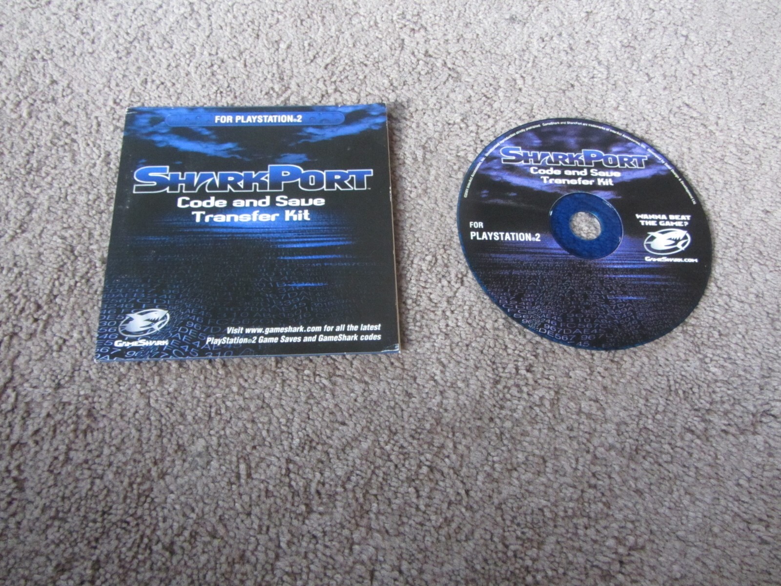 SharkPort Code Save Memory Game Transfer kit PC Disc ONLY